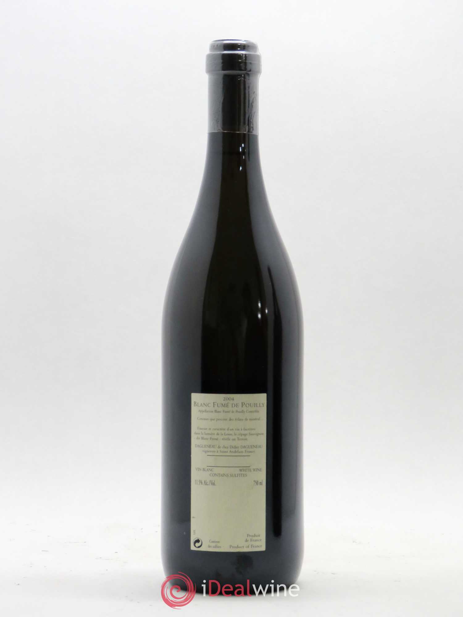 Pouilly-Fumé Blanc Fumé de Pouilly Dagueneau (Domaine Didier - Louis-Benjamin) 2004 - Lot de 1 bouteille - 1