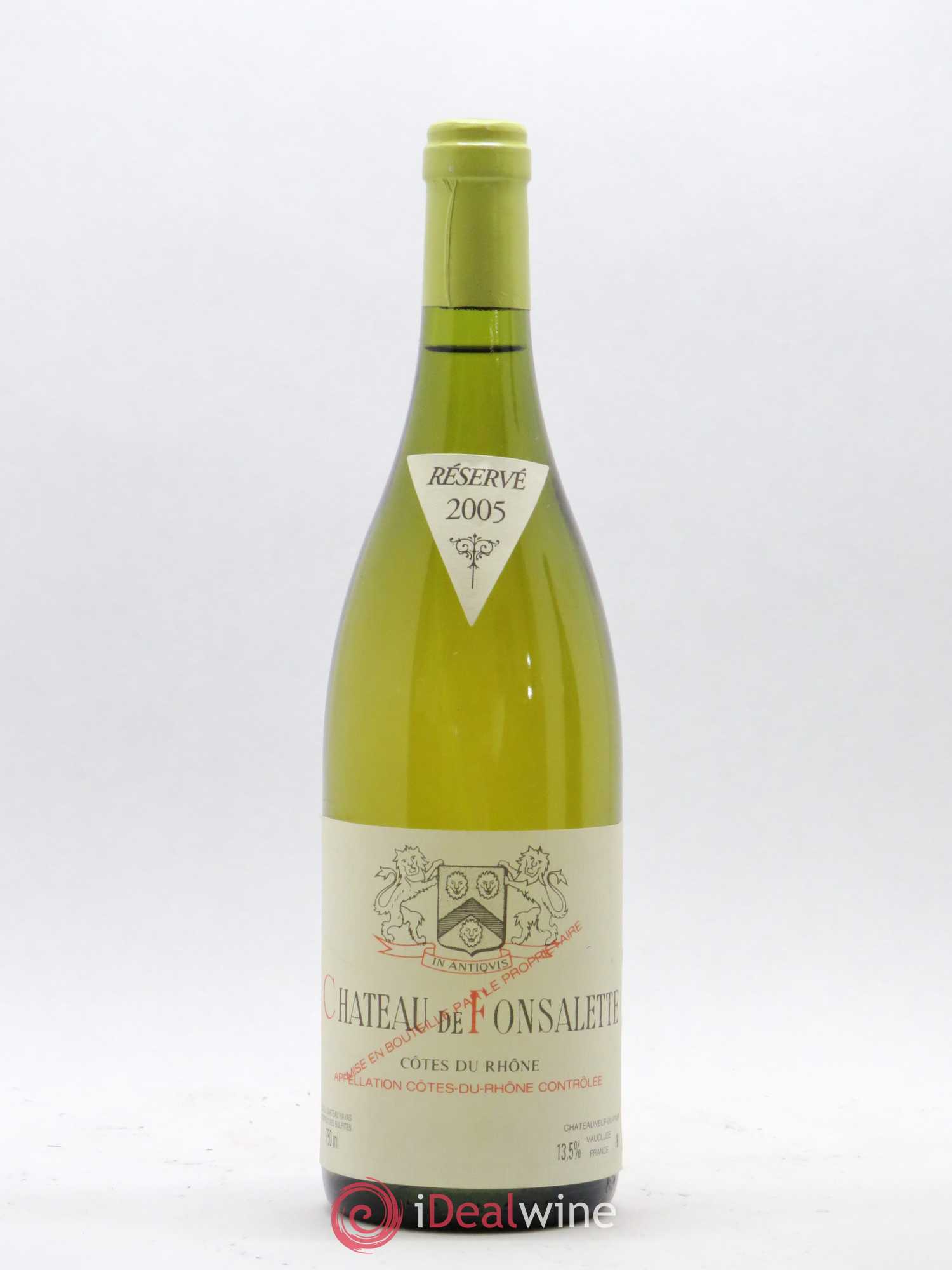 Côtes-du-Rhône Château de Fonsalette Emmanuel Reynaud 2005 - Lot de 1 bouteille - 0