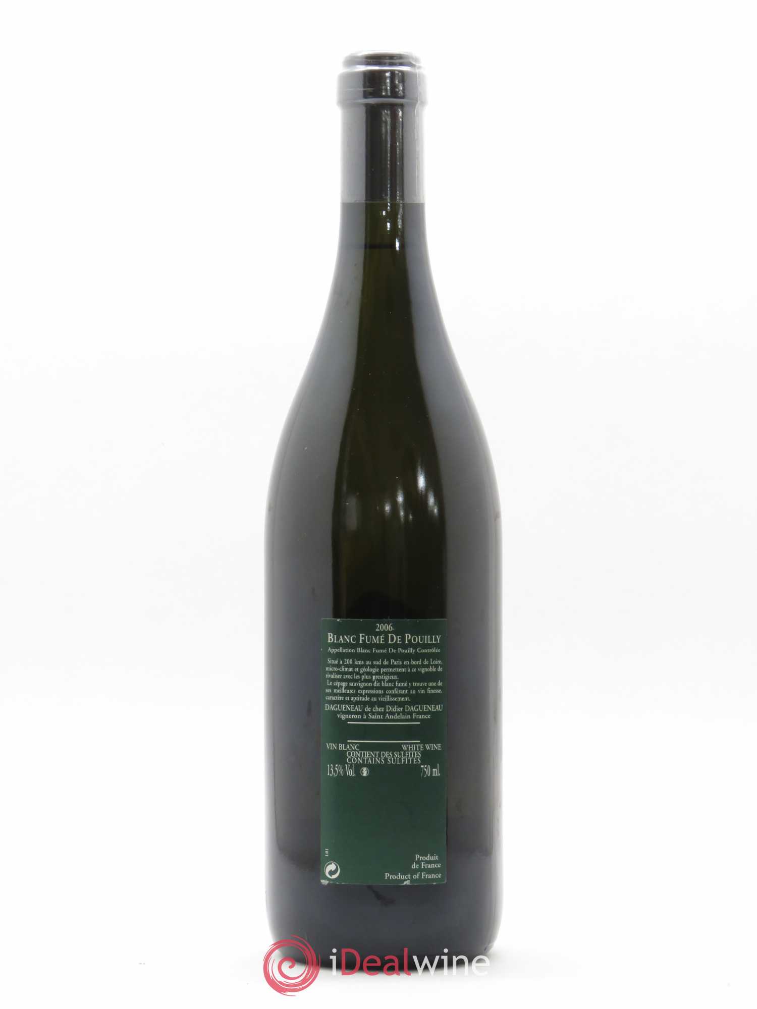 Vin de France (anciennement Pouilly-Fumé) Silex Dagueneau (Domaine Didier - Louis-Benjamin) 2006 - Lot de 1 bouteille - 1