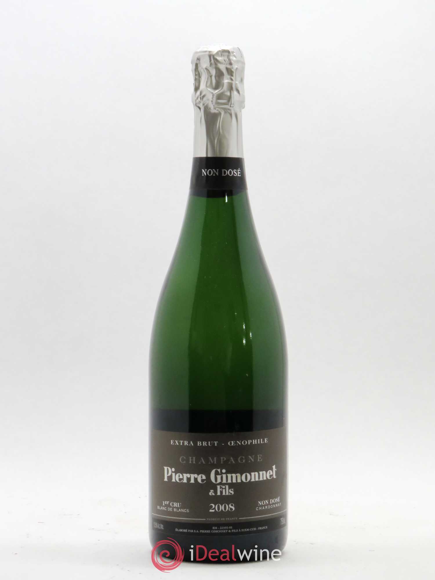 Champagne Blanc de Blancs Extra Brut Pierre Gimonnet 2008 - Posten von 1 Flasche - 0