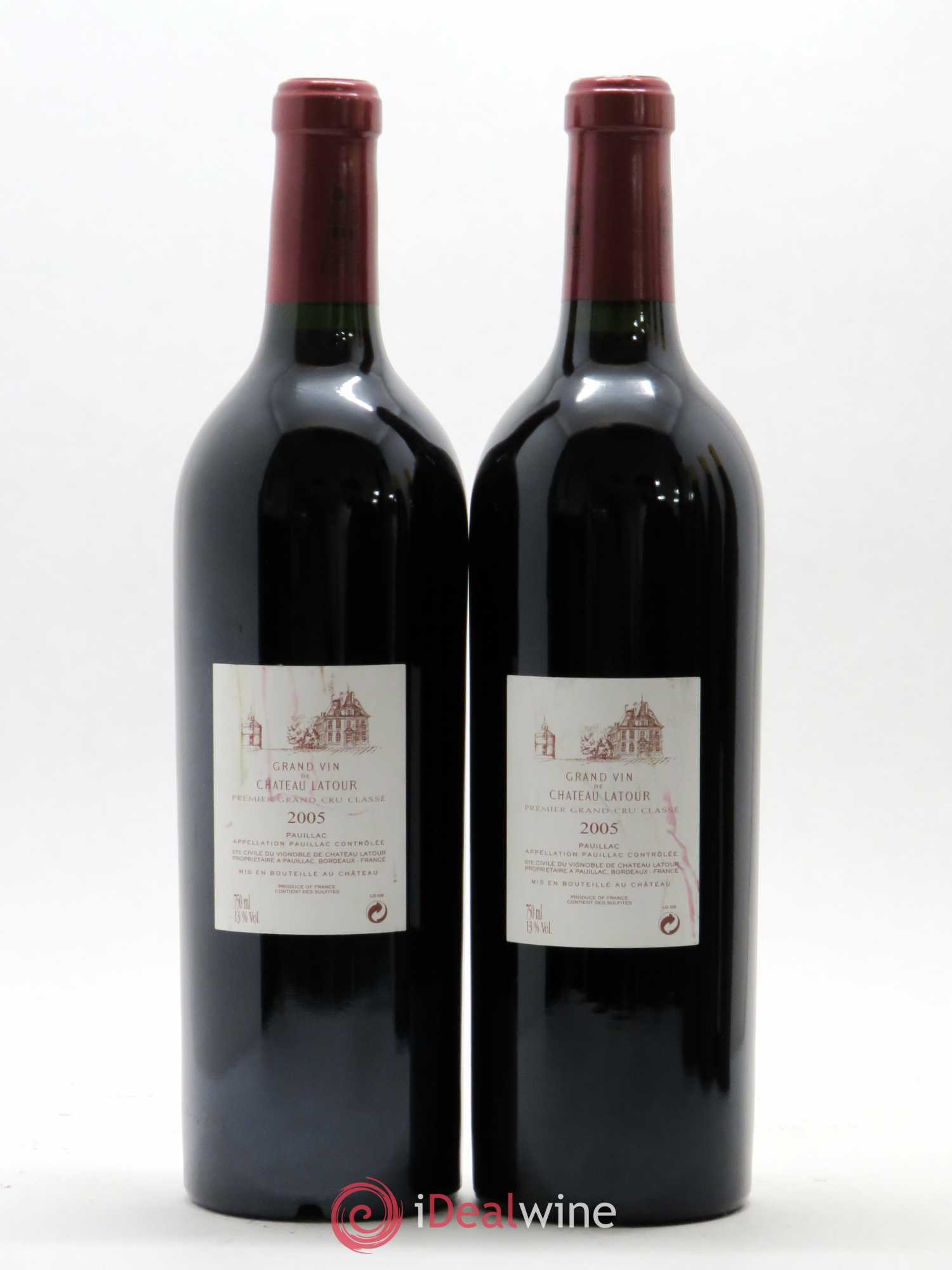 Château Latour 1er Grand Cru Classé 2005 - Lot de 2 bouteilles - 1