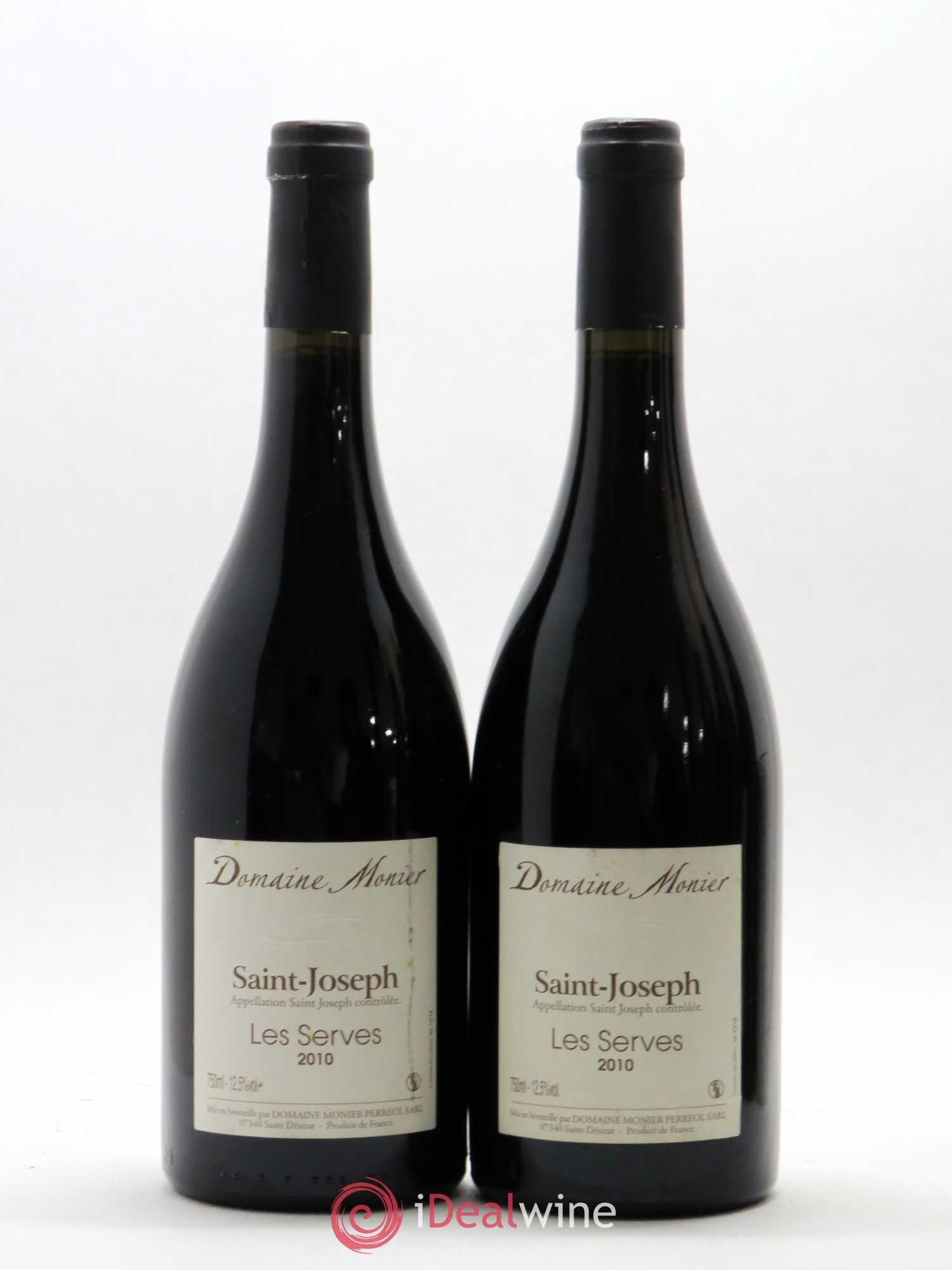 Saint-Joseph Les Serves Domaine Monier 2010 - Posten von 2 Flaschen - 0
