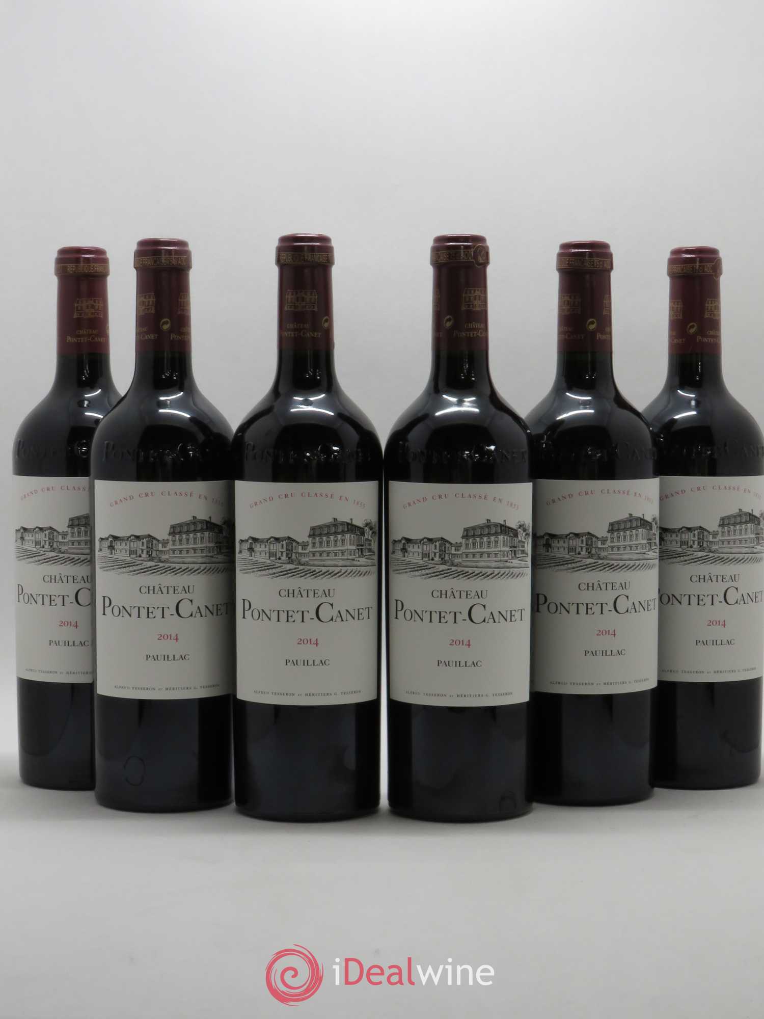 Château Pontet Canet 5ème Grand Cru Classé 2014 - Lot de 6 bouteilles - 0