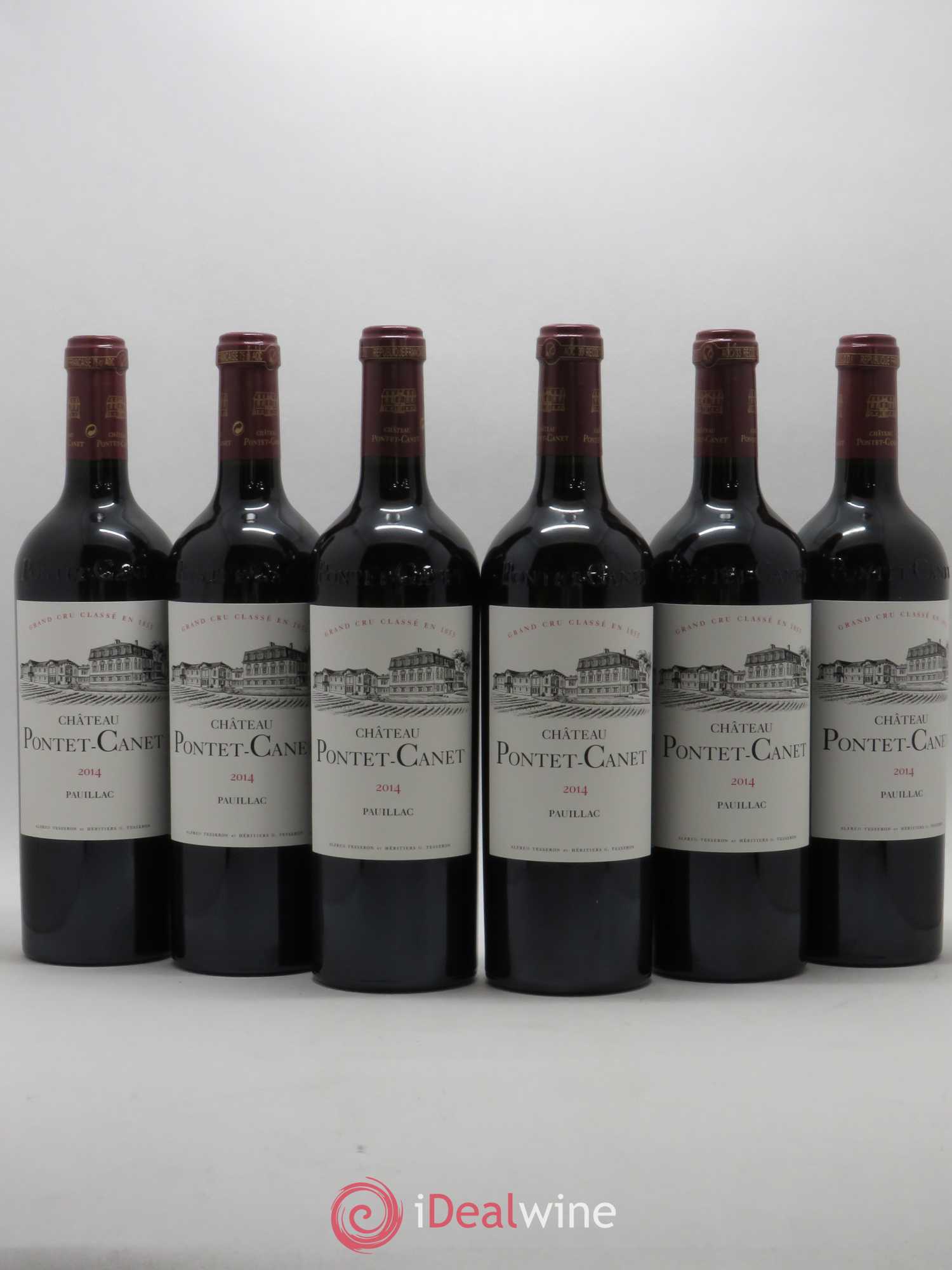 Château Pontet Canet 5ème Grand Cru Classé 2014 - Lot de 6 bouteilles - 0