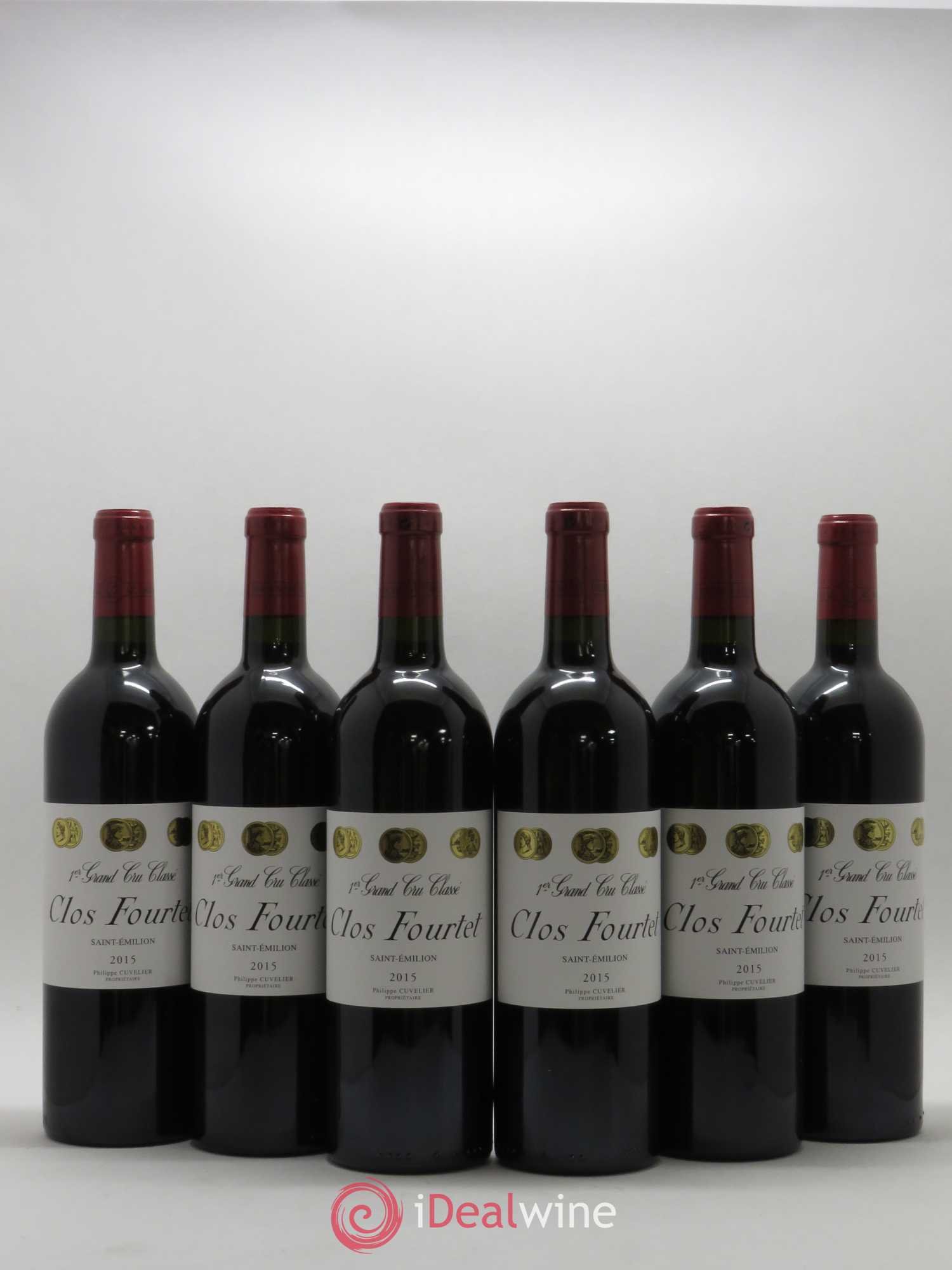 Clos Fourtet 1er Grand Cru Classé B 2015 - Lot de 6 bouteilles - 0