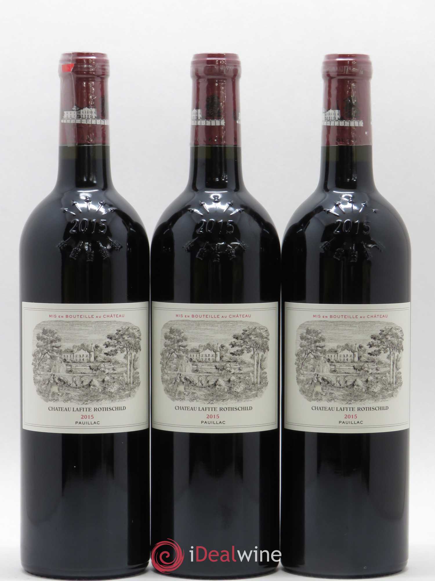 Château Lafite Rothschild 1er Grand Cru Classé 2015 - Lot de 3 bouteilles - 0