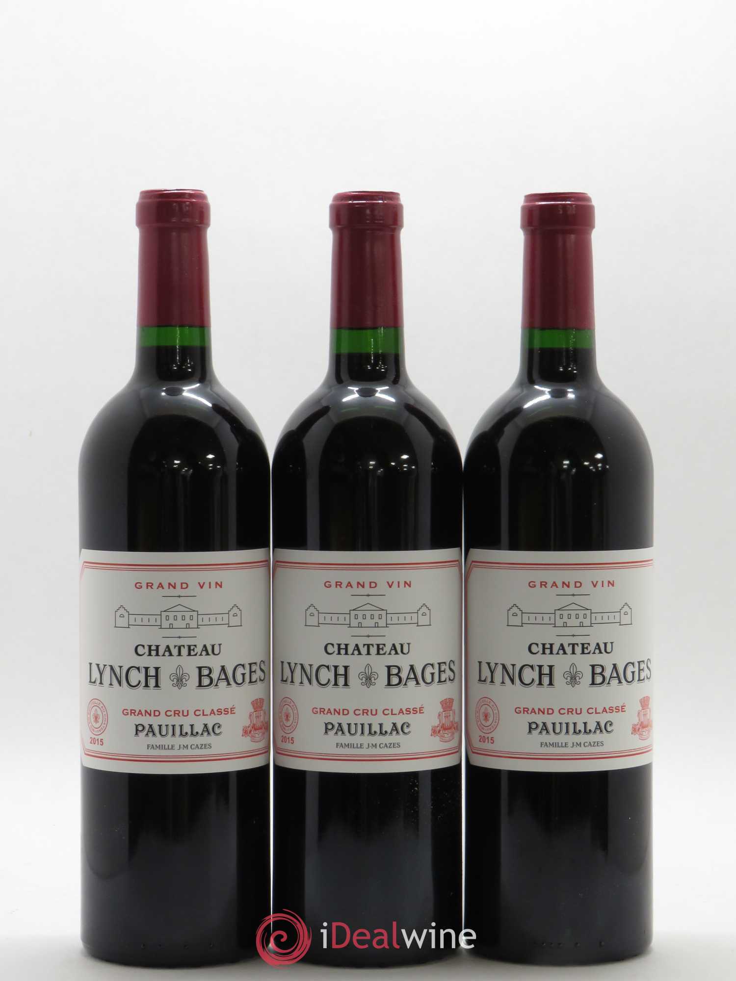 Château Lynch Bages 5ème Grand Cru Classé 2015 - Lot de 12 bouteilles - 1