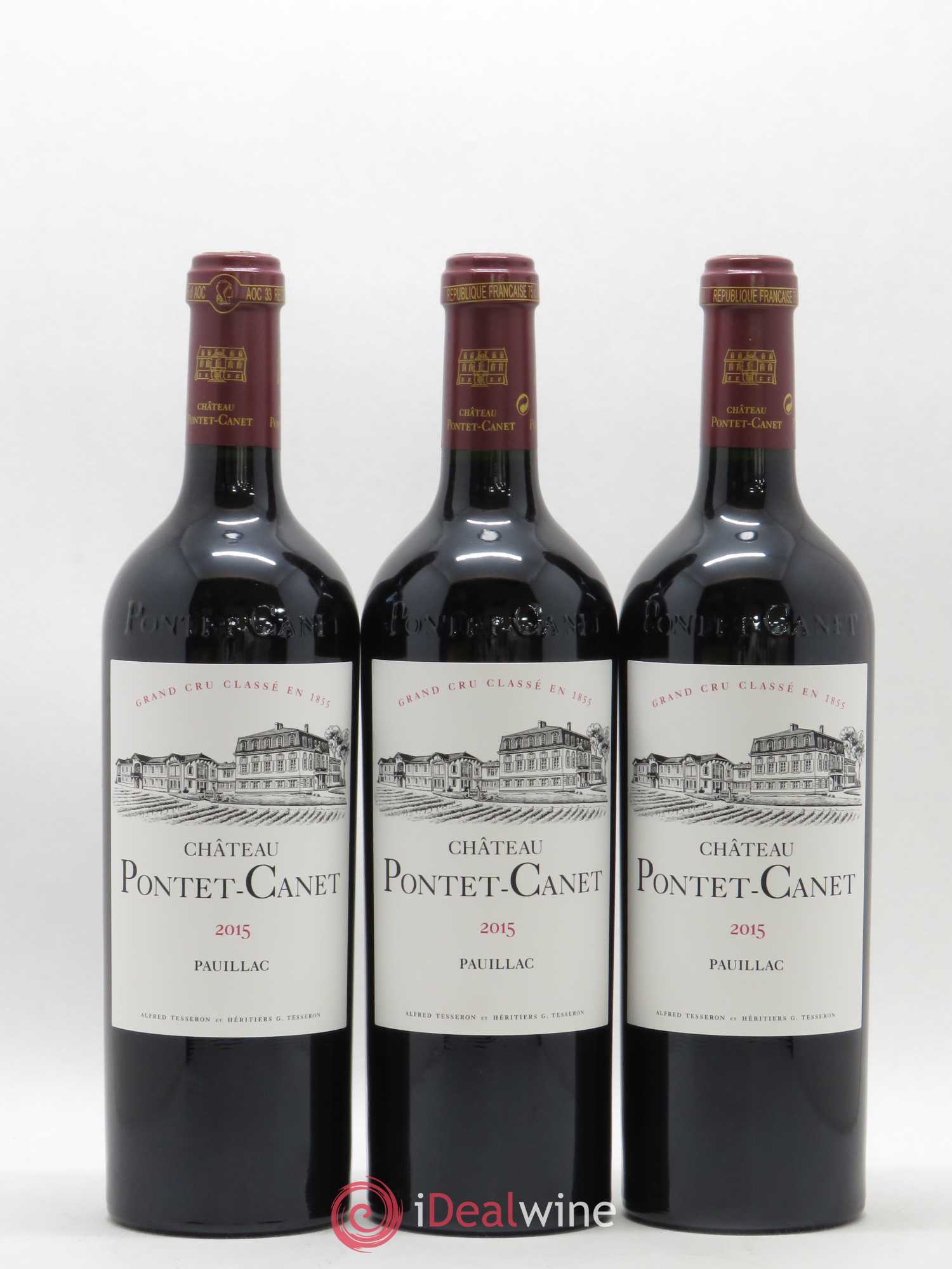 Château Pontet Canet 5ème Grand Cru Classé 2015 - Lot de 6 bouteilles - 1