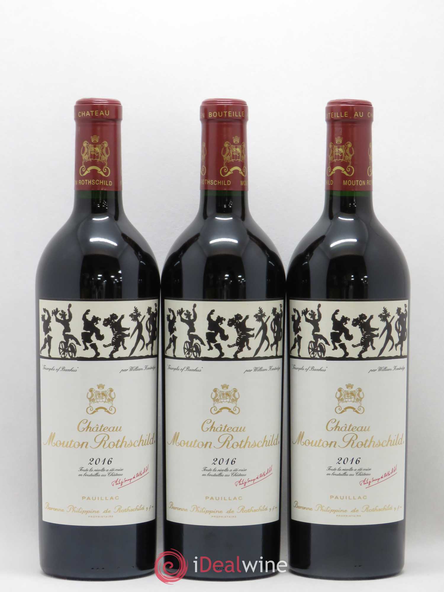 Château Mouton Rothschild 1er Grand Cru Classé 2016 - Lot de 6 bouteilles - 1
