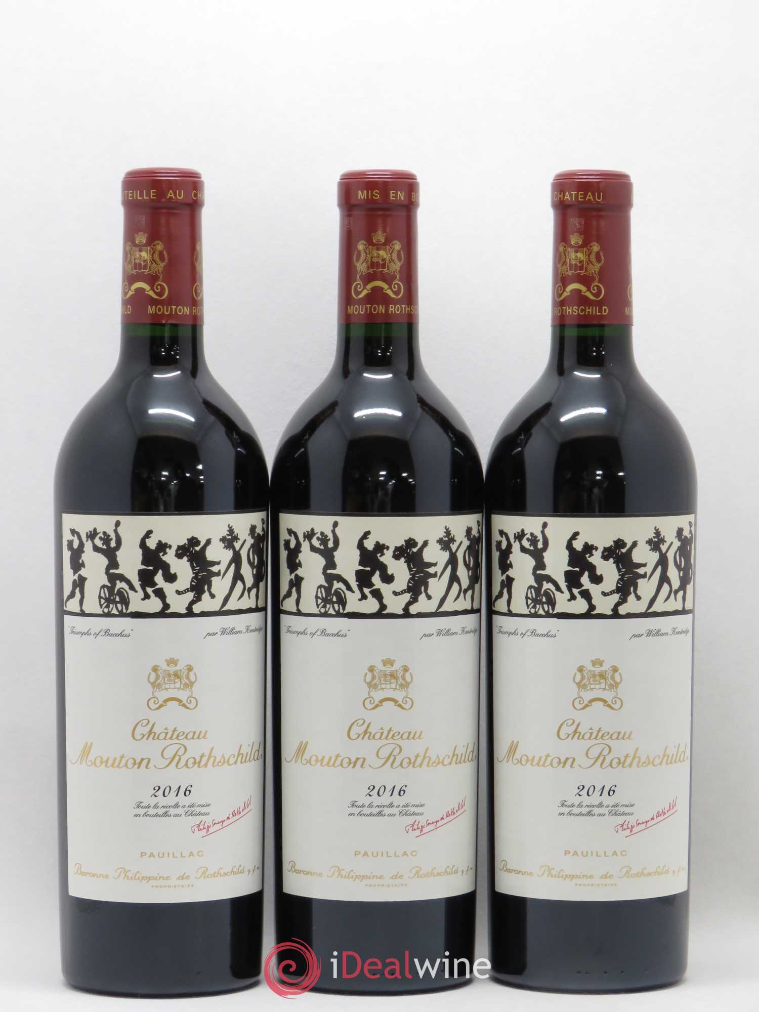 Château Mouton Rothschild 1er Grand Cru Classé 2016 - Lot de 6 bouteilles - 3