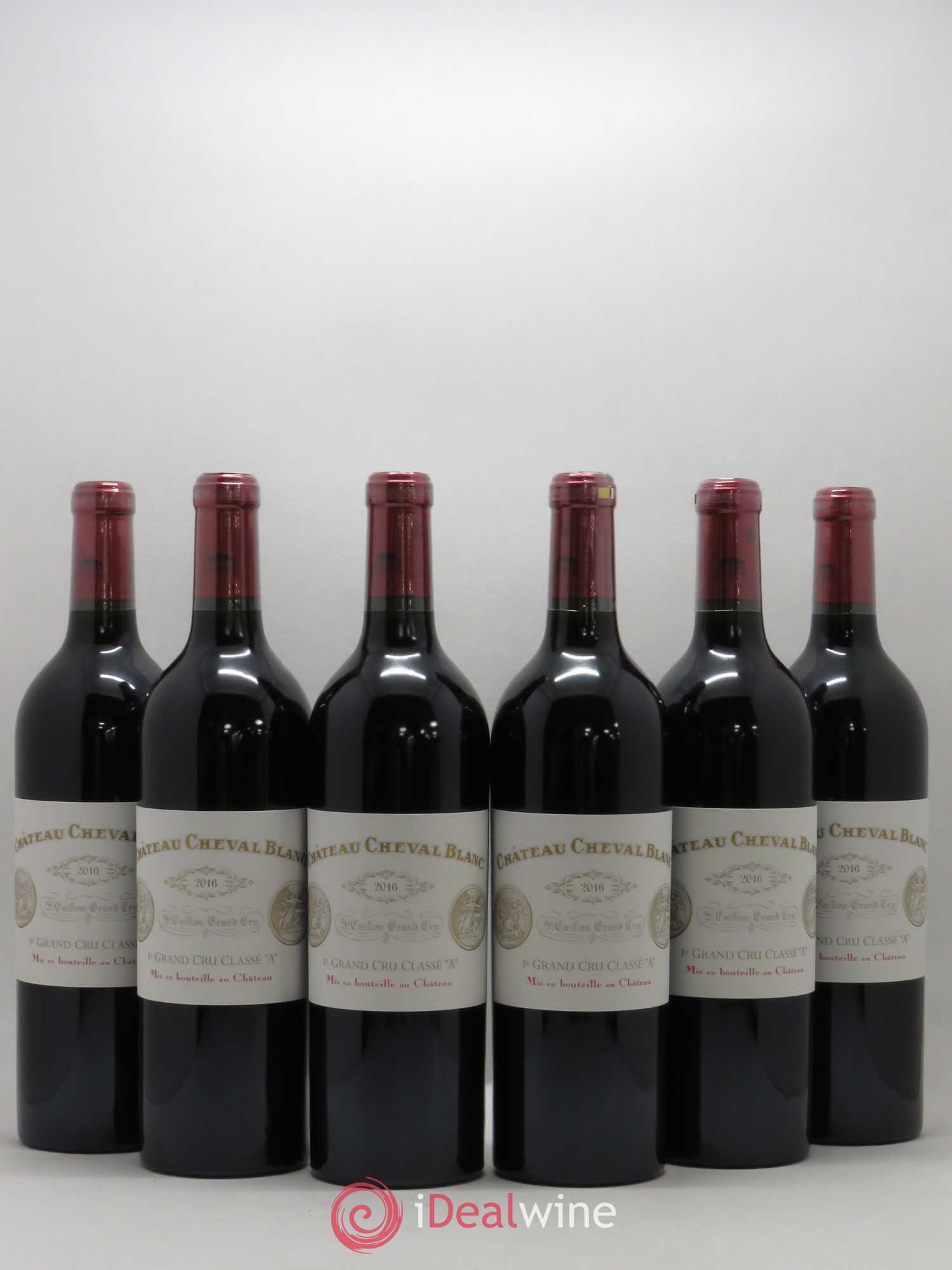 Château Cheval Blanc 1er Grand Cru Classé A 2016 - Lot de 6 bouteilles - 0