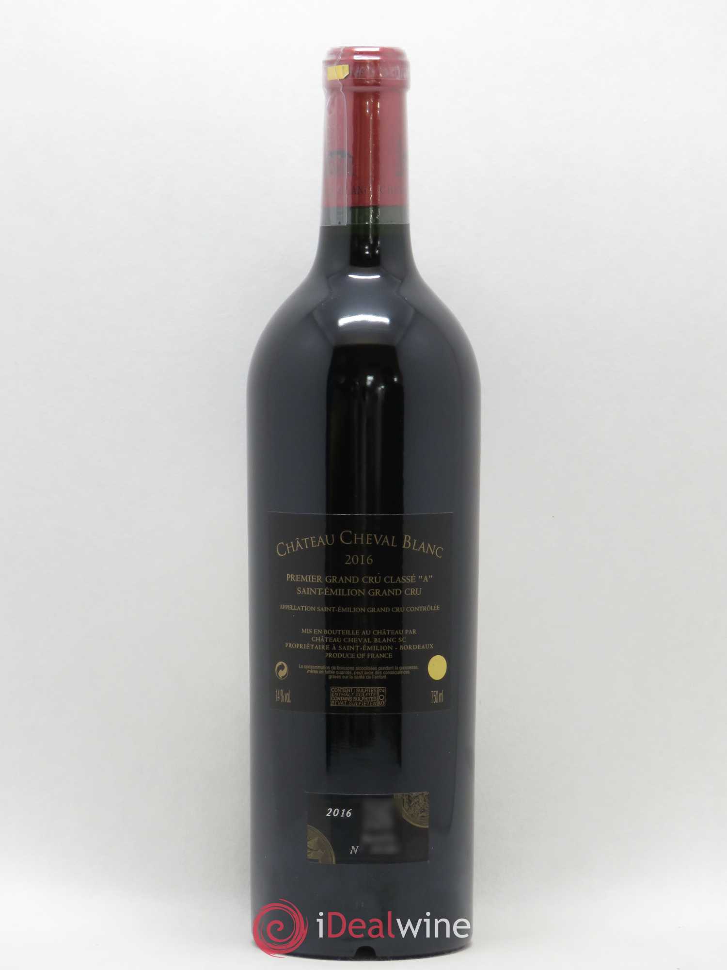 Château Cheval Blanc 1er Grand Cru Classé A 2016 - Lot de 1 bouteille - 1
