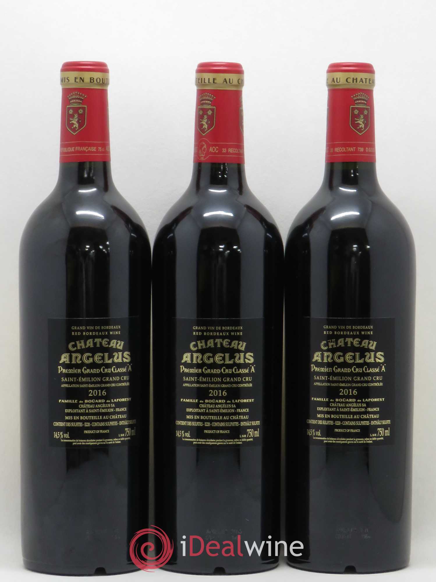 Château Angélus 1er Grand Cru Classé A 2016 - Lot de 6 bouteilles - 4