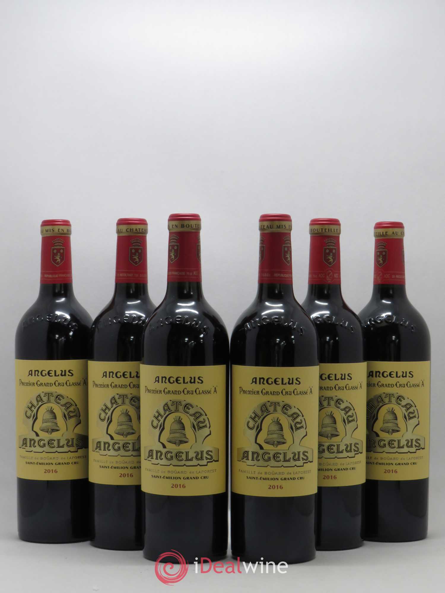 Château Angélus 1er Grand Cru Classé A 2016 - Lot de 6 bouteilles - 0