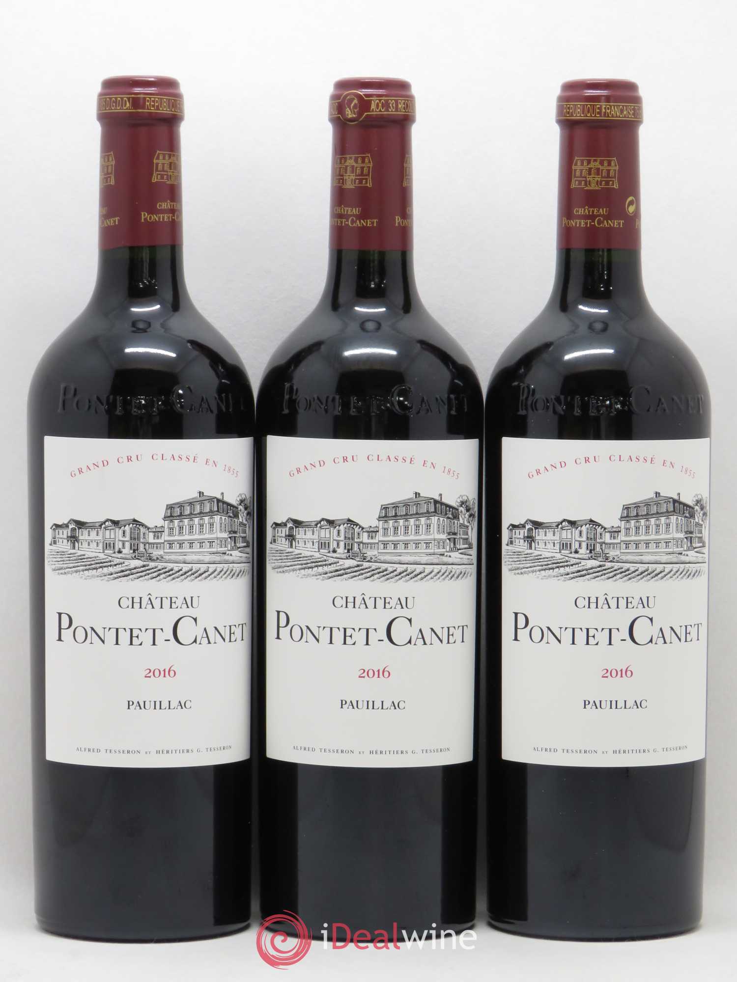 Château Pontet Canet 5ème Grand Cru Classé 2016 - Lot de 6 bouteilles - 1