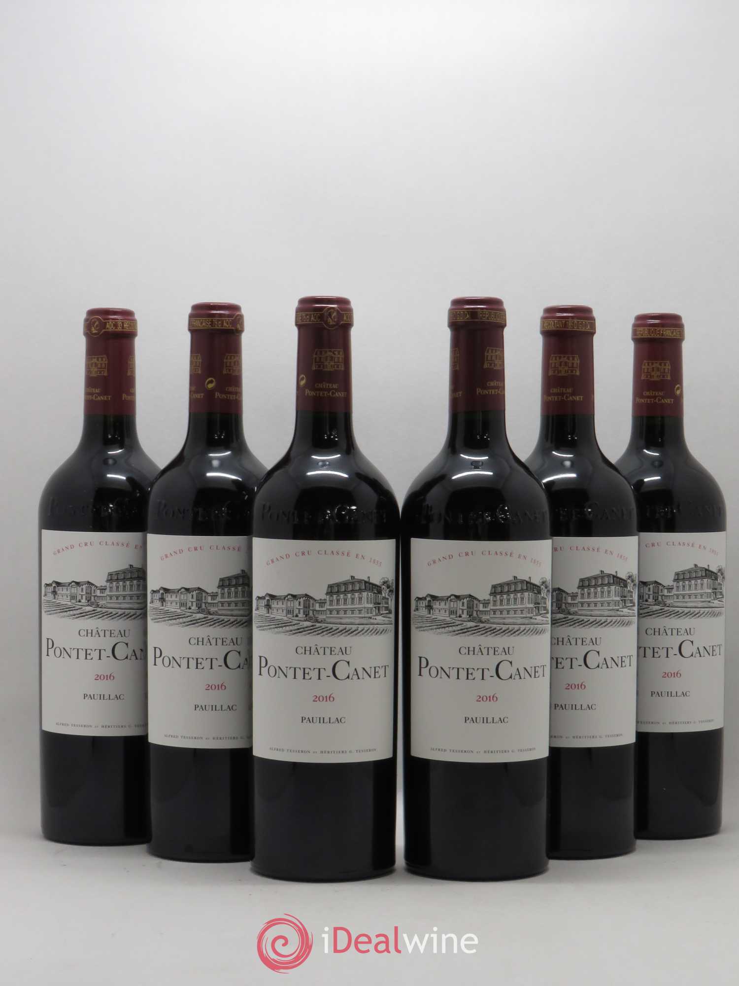 Château Pontet Canet 5ème Grand Cru Classé 2016 - Lot de 6 bouteilles - 0