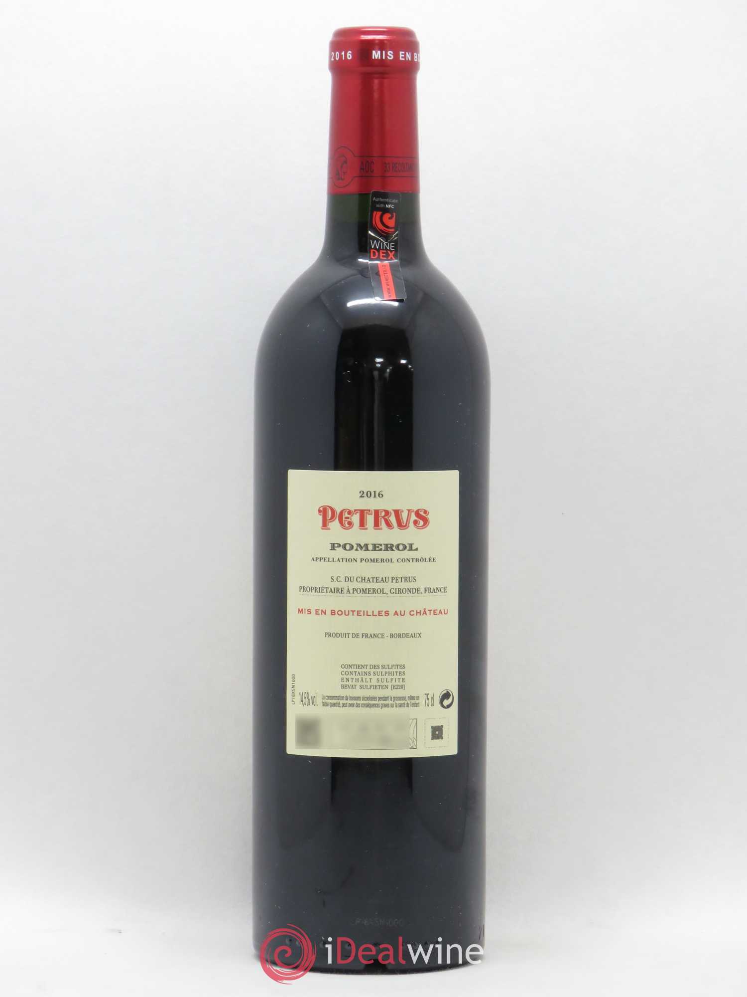 Petrus 2016 - Lot de 1 bouteille - 1