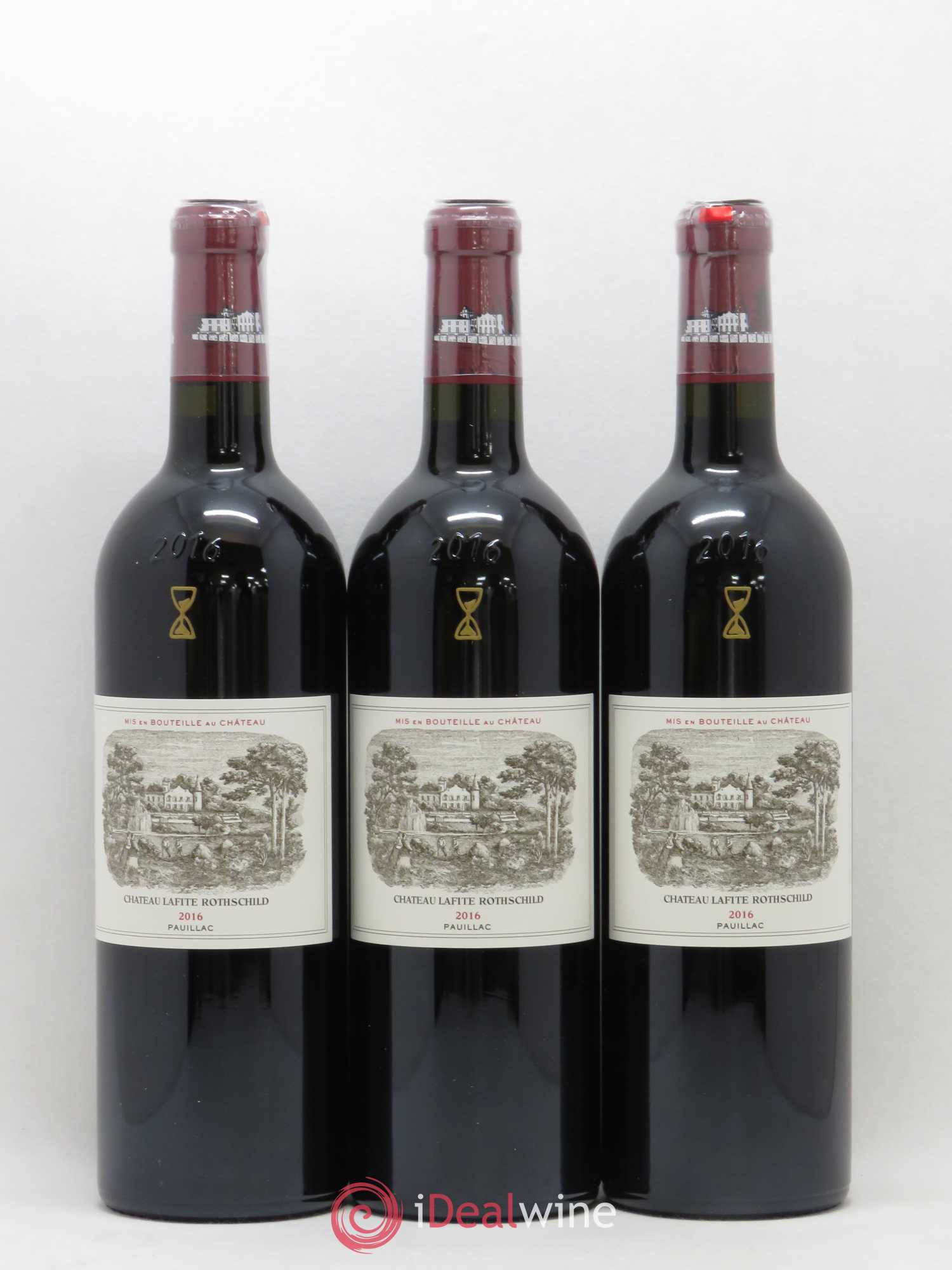 Château Lafite Rothschild 1er Grand Cru Classé 2016 - Lot de 3 bouteilles - 0