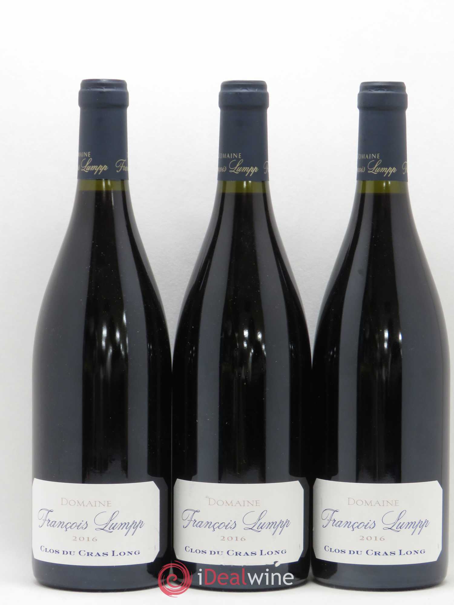 Givry 1er Cru Clos du Cras Long François Lumpp (Domaine) 2016 - Lot de 6 bouteilles - 1
