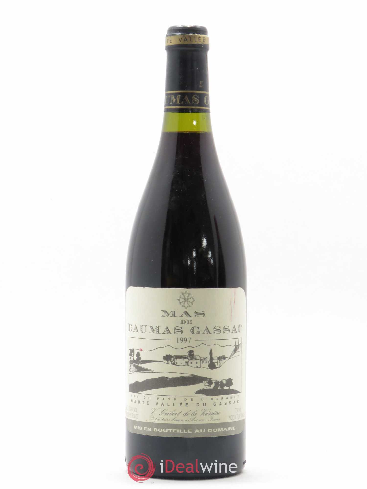 Saint-Guilhem-le-Désert - Cité d'Aniane Mas Daumas Gassac Famille Guibert de La Vaissière 1997 - Lot de 1 bouteille - 0