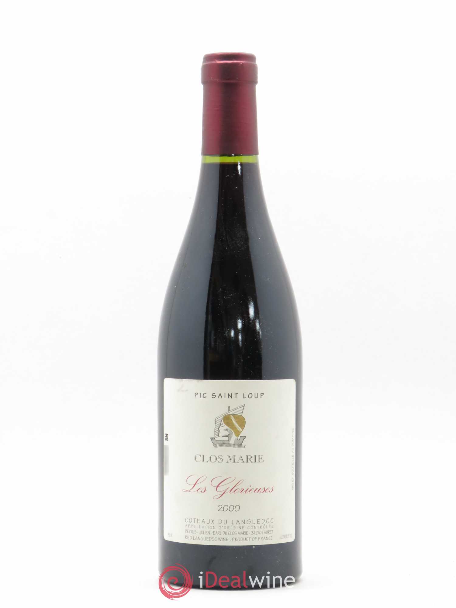 Pic Saint-Loup Clos Marie Les Glorieuses Christophe Peyrus et Françoise Julien 2000 - Lot de 1 bouteille - 0
