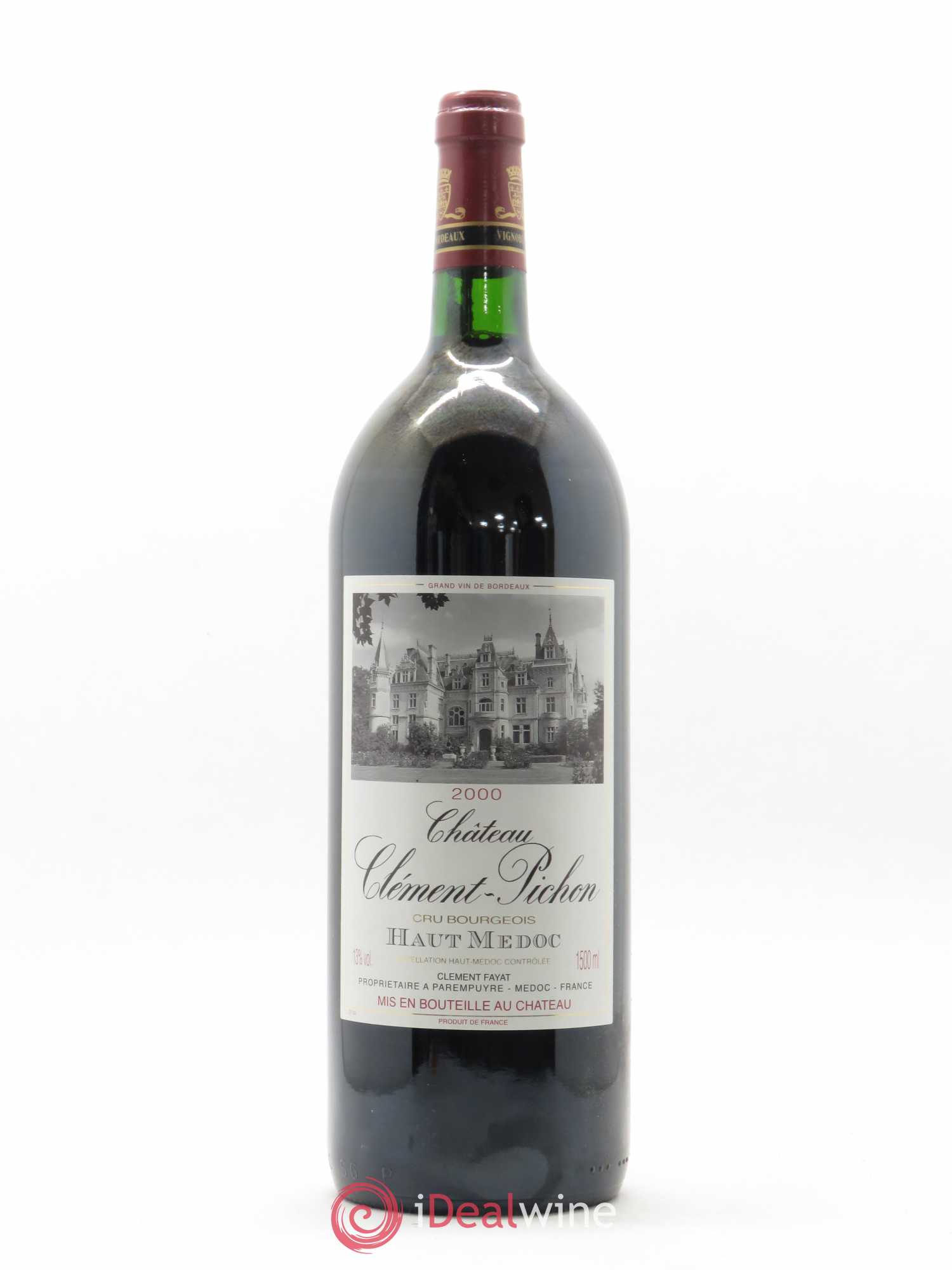 Château Clément-Pichon Cru Bourgeois 2000 - Lot de 1 magnum - 0