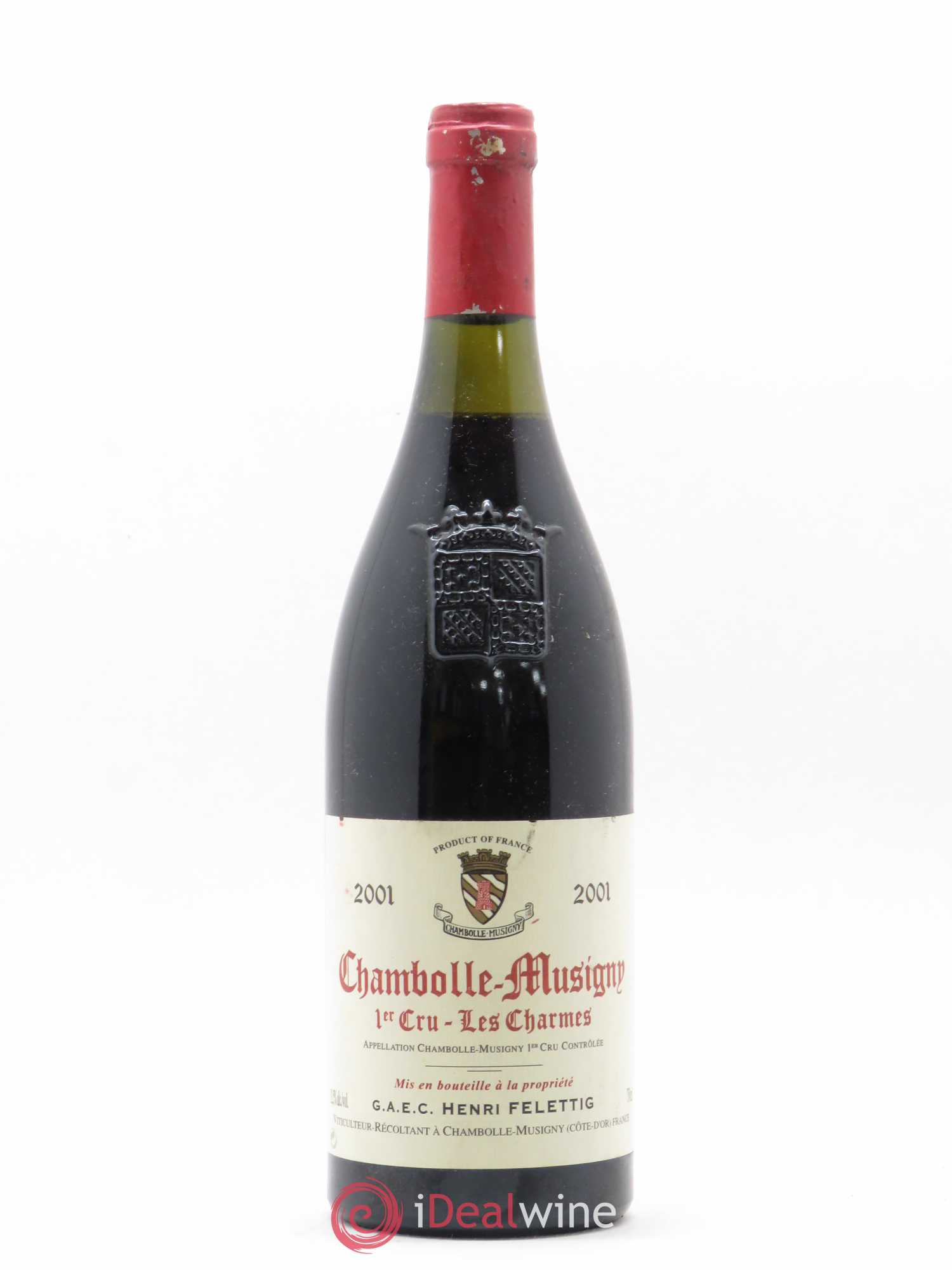 Chambolle-Musigny 1er Cru Les Charmes Felettig 2001 - Posten von 1 Flasche - 0