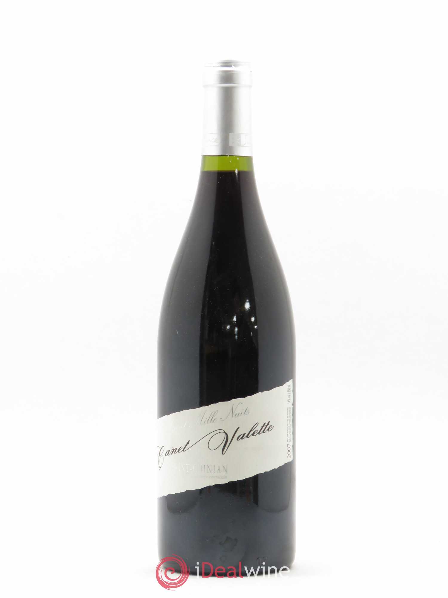 Saint-Chinian Une et mille nuits Canet-Valette (Domaine) 2007 - Lot de 1 bouteille - 0