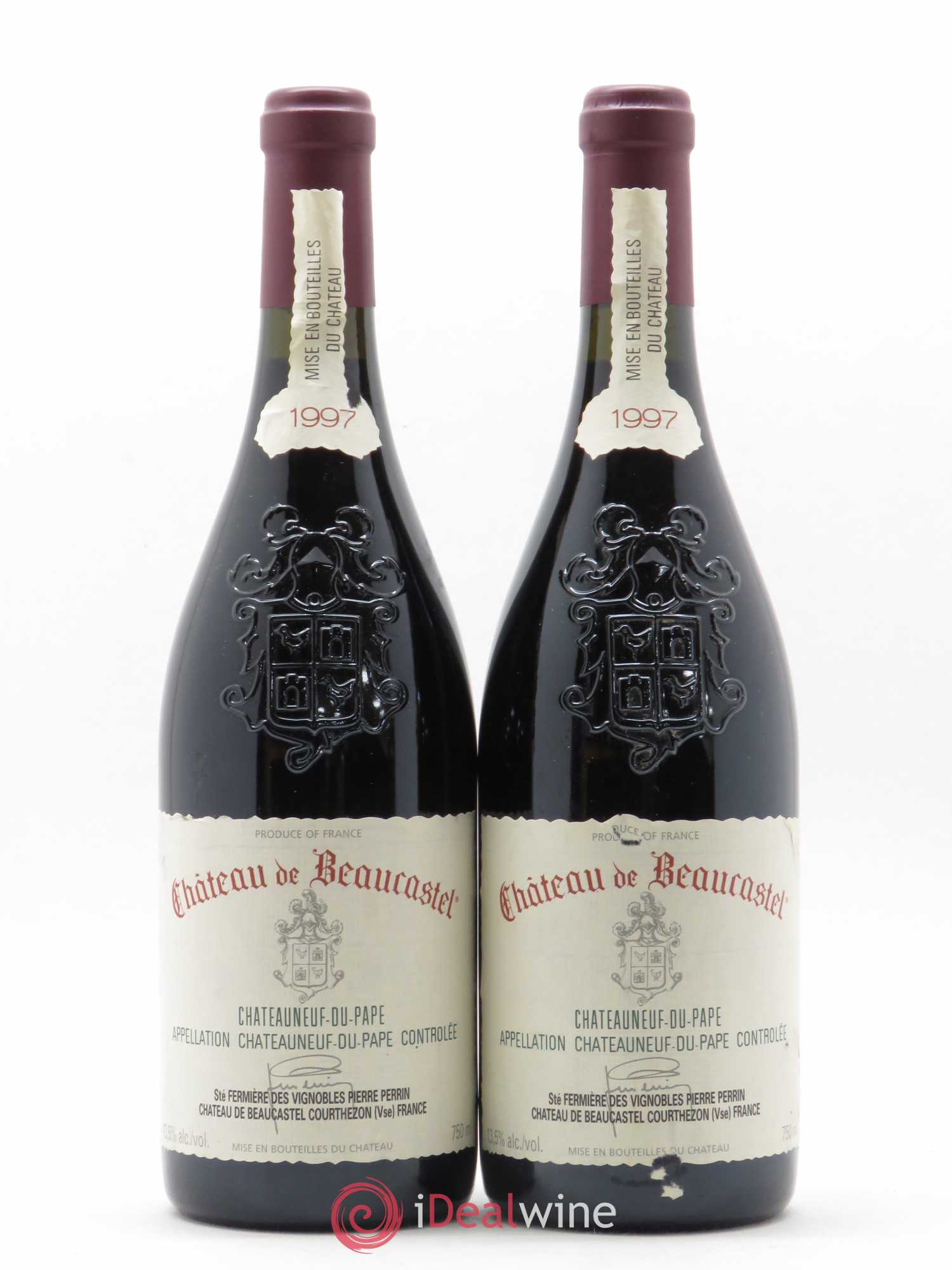 Châteauneuf-du-Pape Château de Beaucastel Famille Perrin 1997 - Lot de 2 bouteilles - 0
