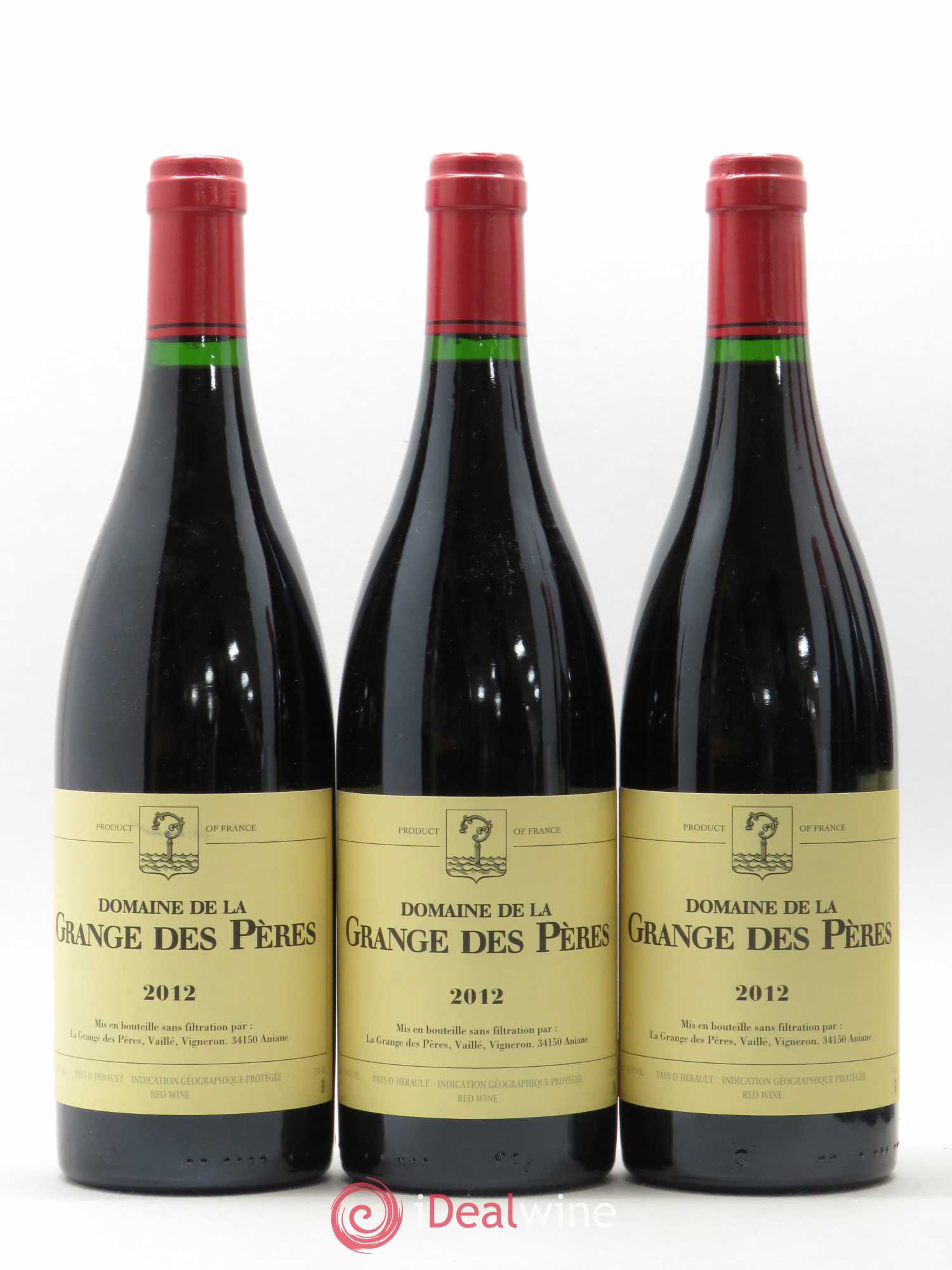 Pays d'Hérault Grange des Pères Laurent Vaillé 2012 - Lot de 6 bouteilles - 1