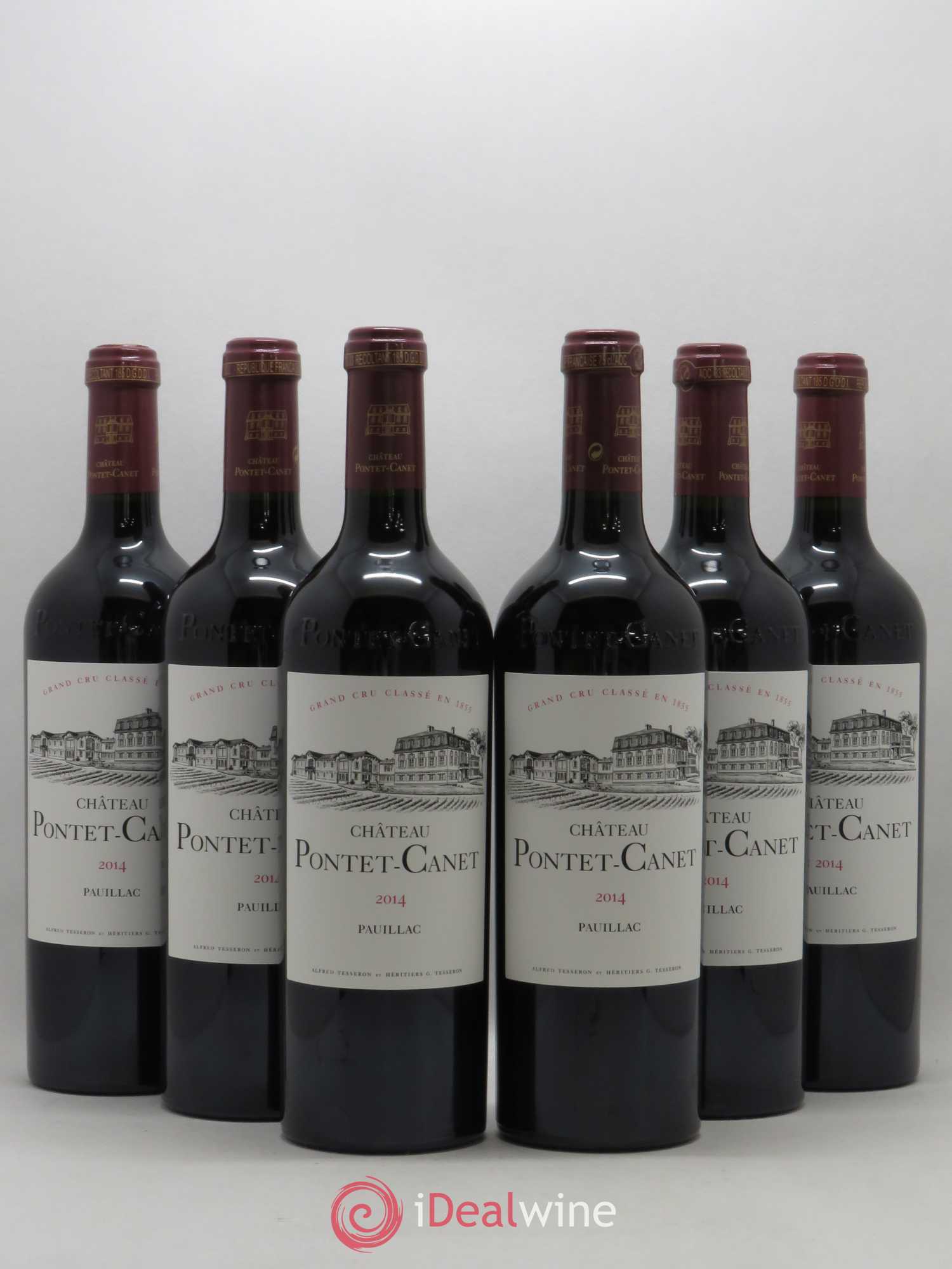 Château Pontet Canet 5ème Grand Cru Classé 2014 - Lot de 6 bouteilles - 0