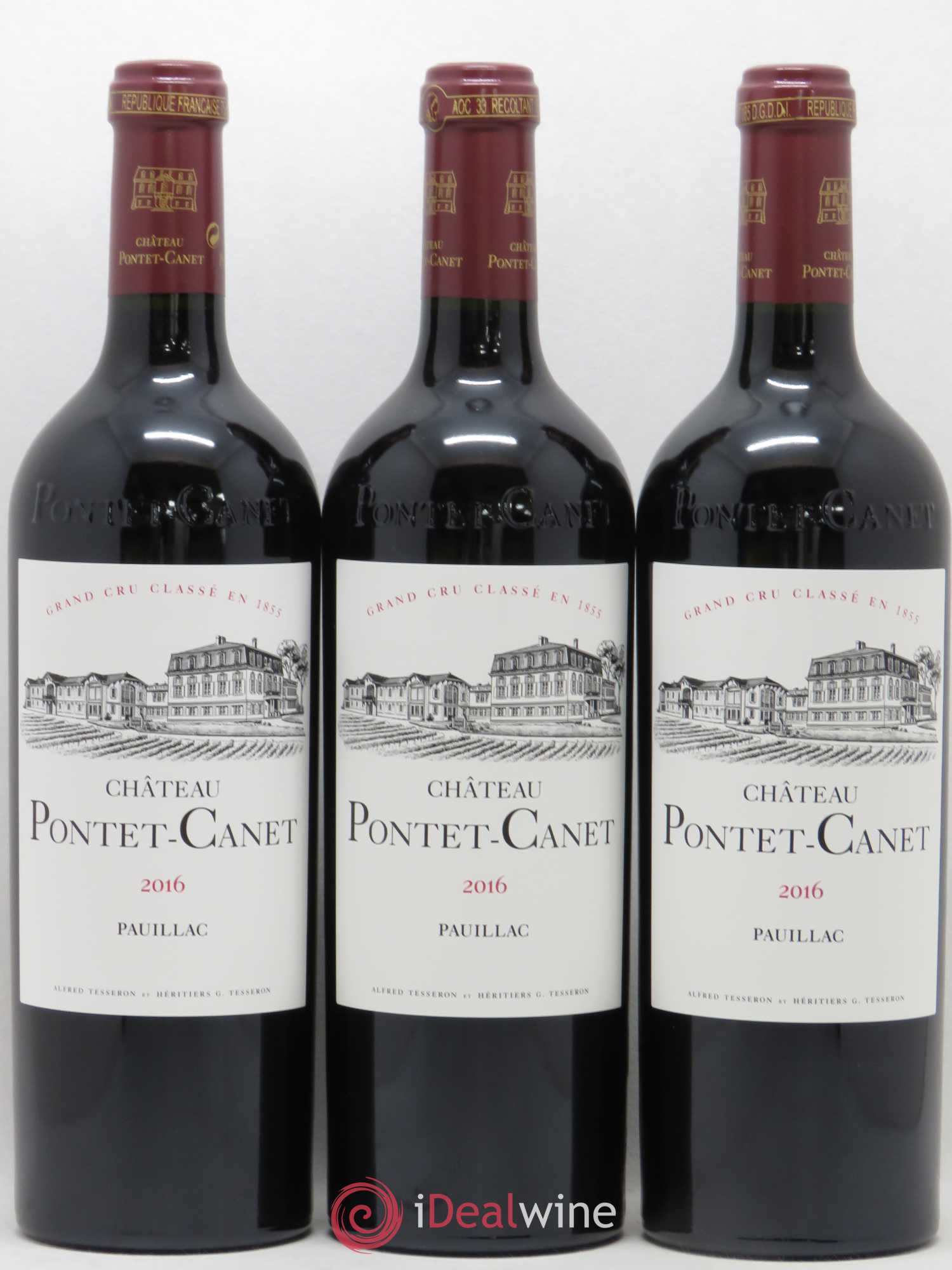 Château Pontet Canet 5ème Grand Cru Classé 2016 - Lot de 6 bouteilles - 1