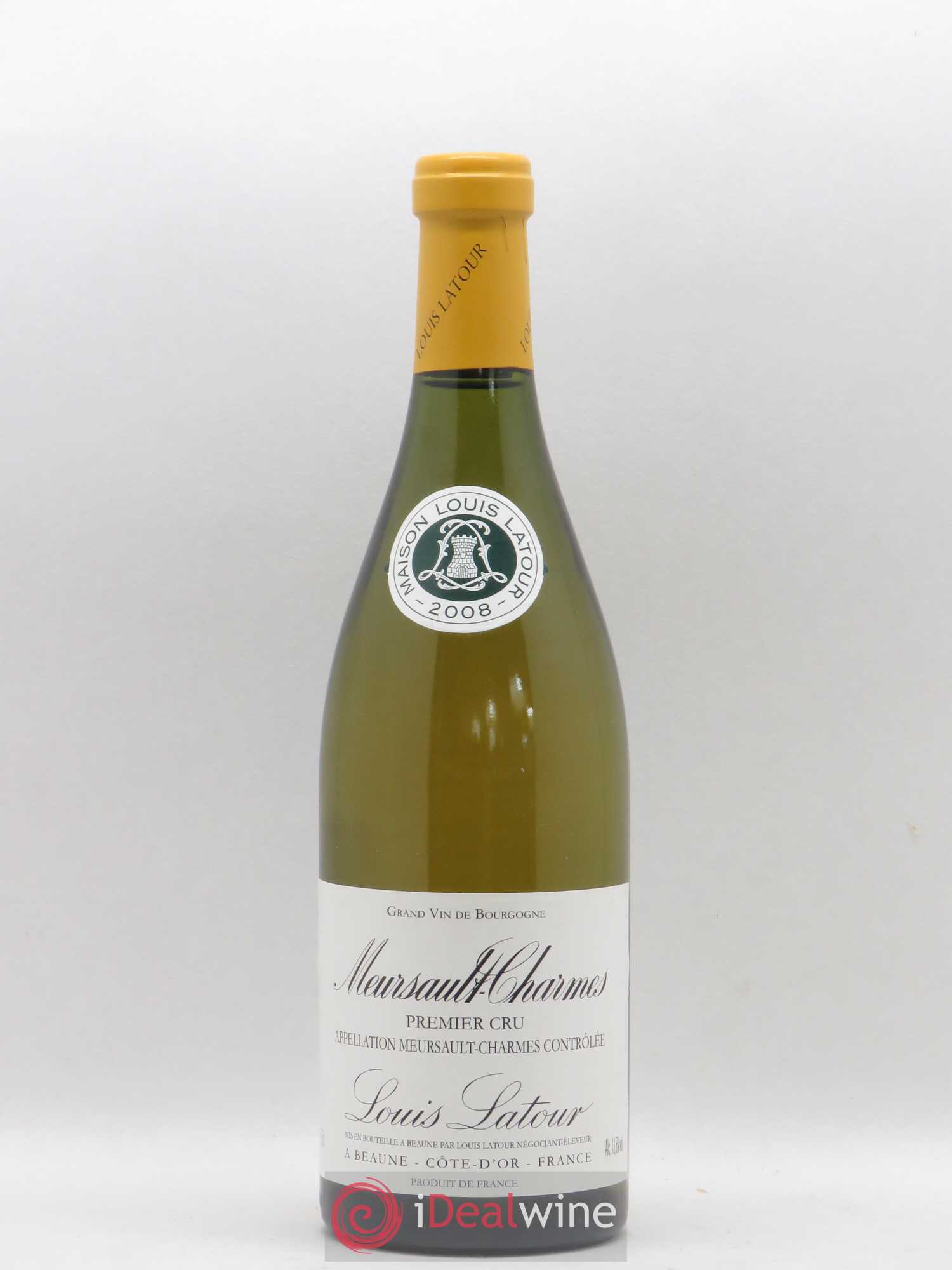 Meursault 1er Cru Charmes Louis Latour 2008 - Lot de 1 bouteille - 0