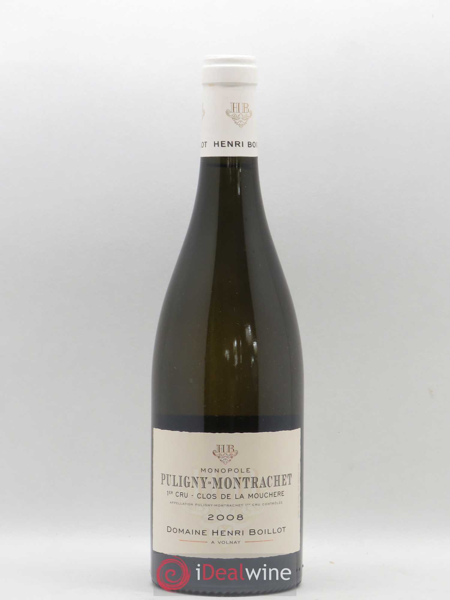 Puligny-Montrachet 1er Cru Clos de la Mouchère Henri Boillot (Domaine) 2008 - Lot de 1 bouteille - 0