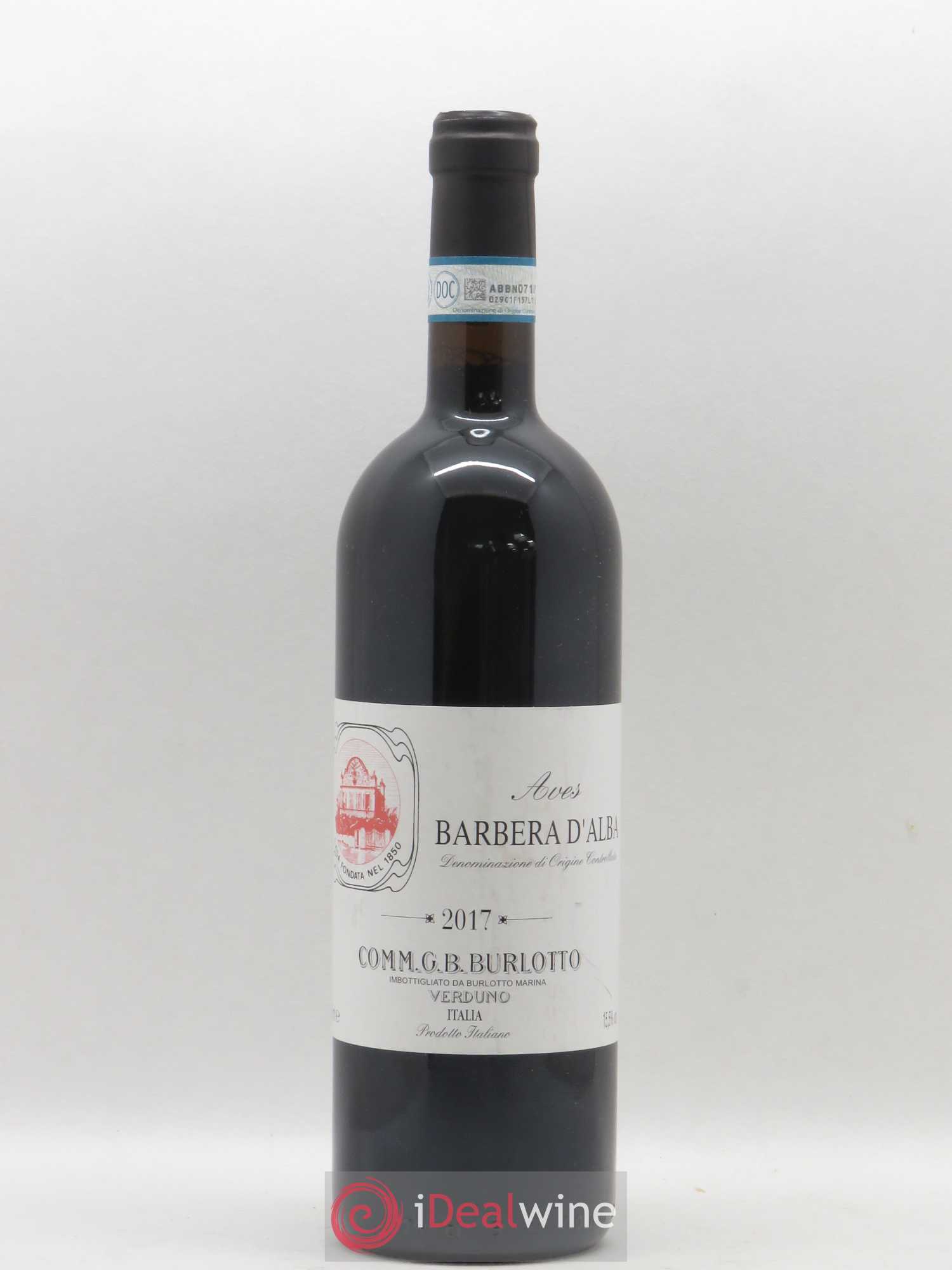 Barbera d'Alba DOC Aves Comm. Giovan Battista Burlotto 2017 - Lot de 1 bouteille - 0