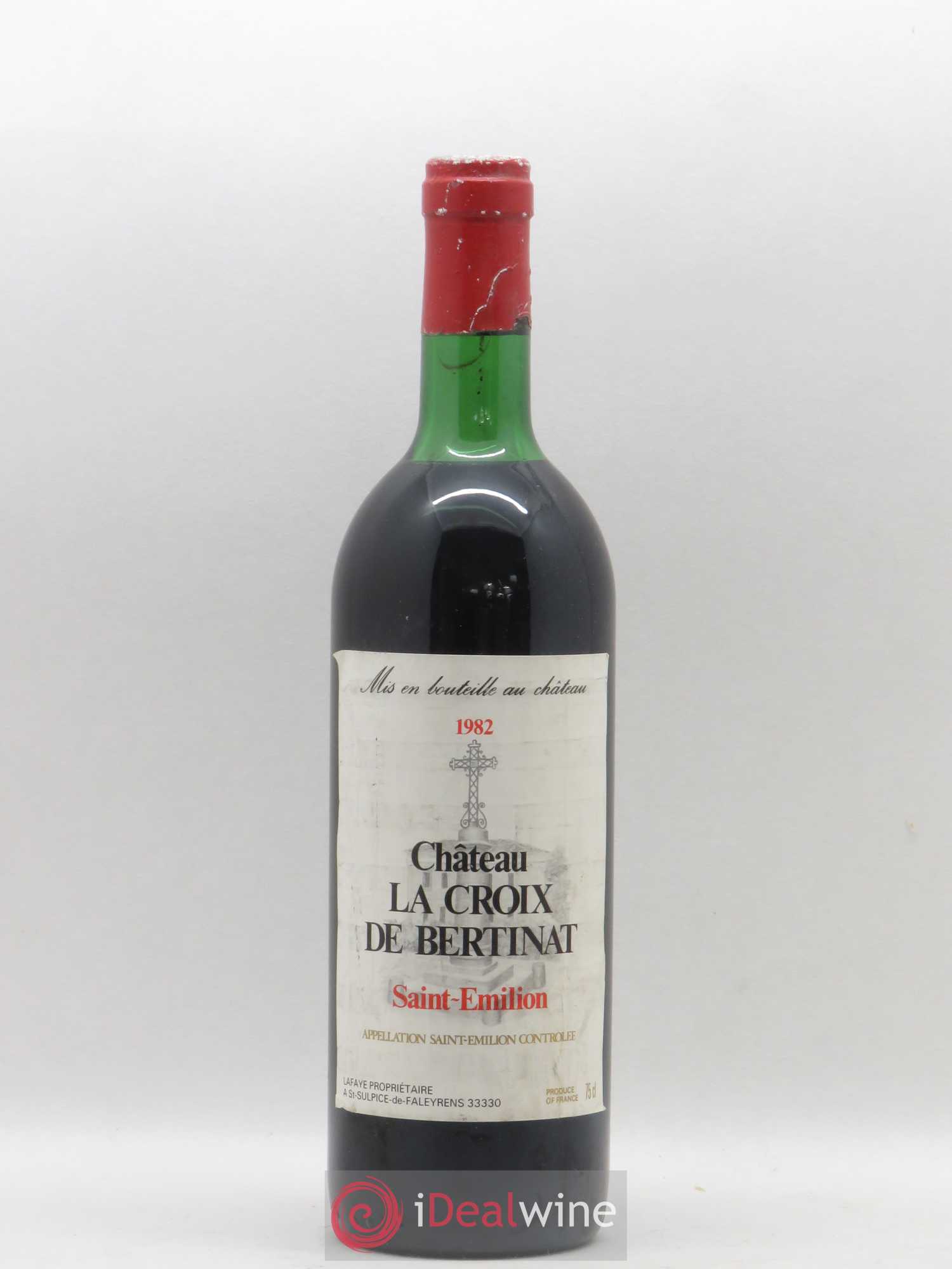 Saint-Émilion Château La Croix De Bertinat 1982 - Posten von 1 Flasche - 0