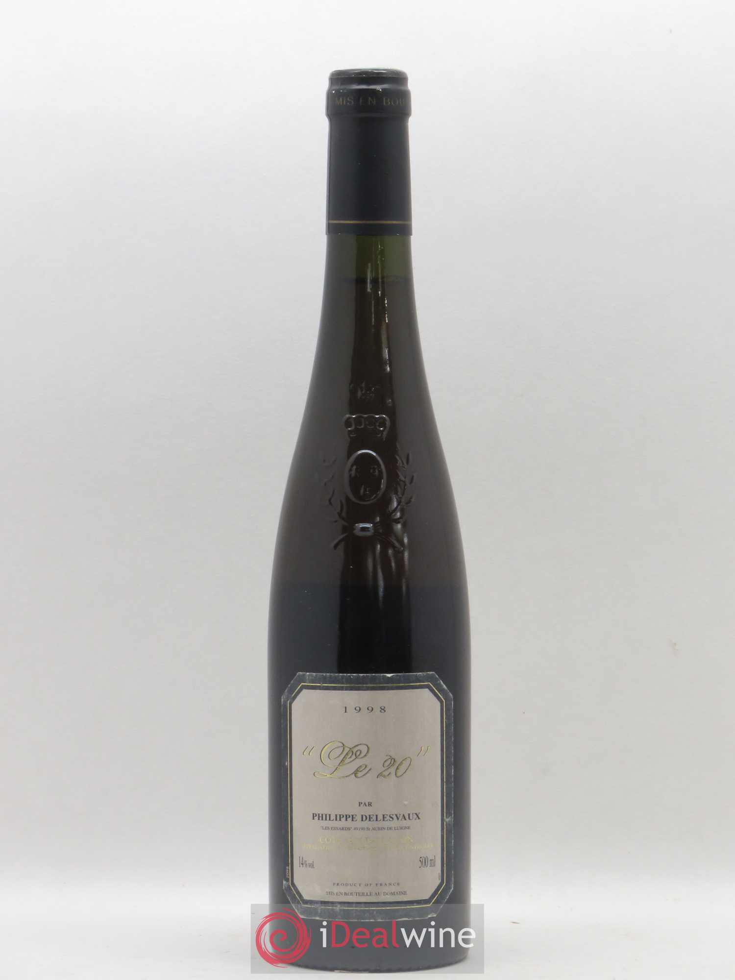 Coteaux du Layon Le 20 Philippe Delesvaux 50cl 1998 - Posten von 1 Flasche - 0