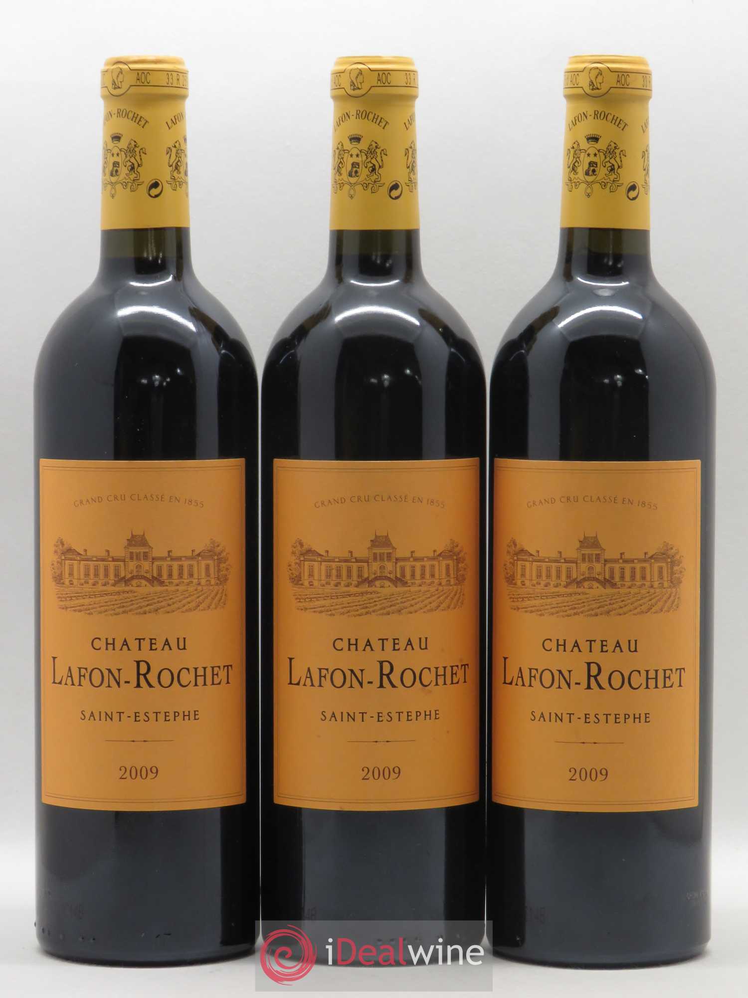 Château Lafon Rochet 4ème Grand Cru Classé 2009 - Lot de 3 bouteilles - 0
