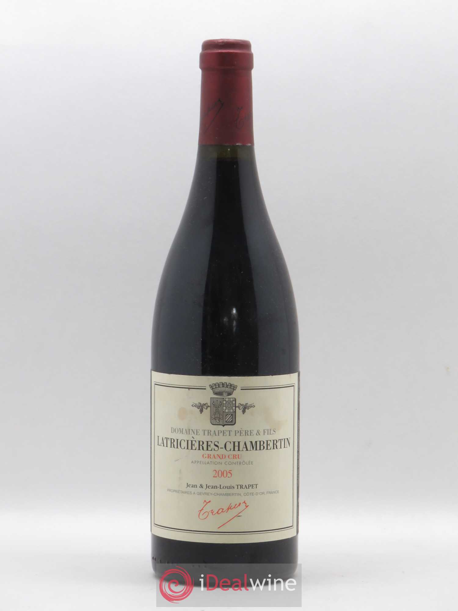 Latricières-Chambertin Grand Cru Domaine Trapet 2005 - Lot de 1 bouteille - 0