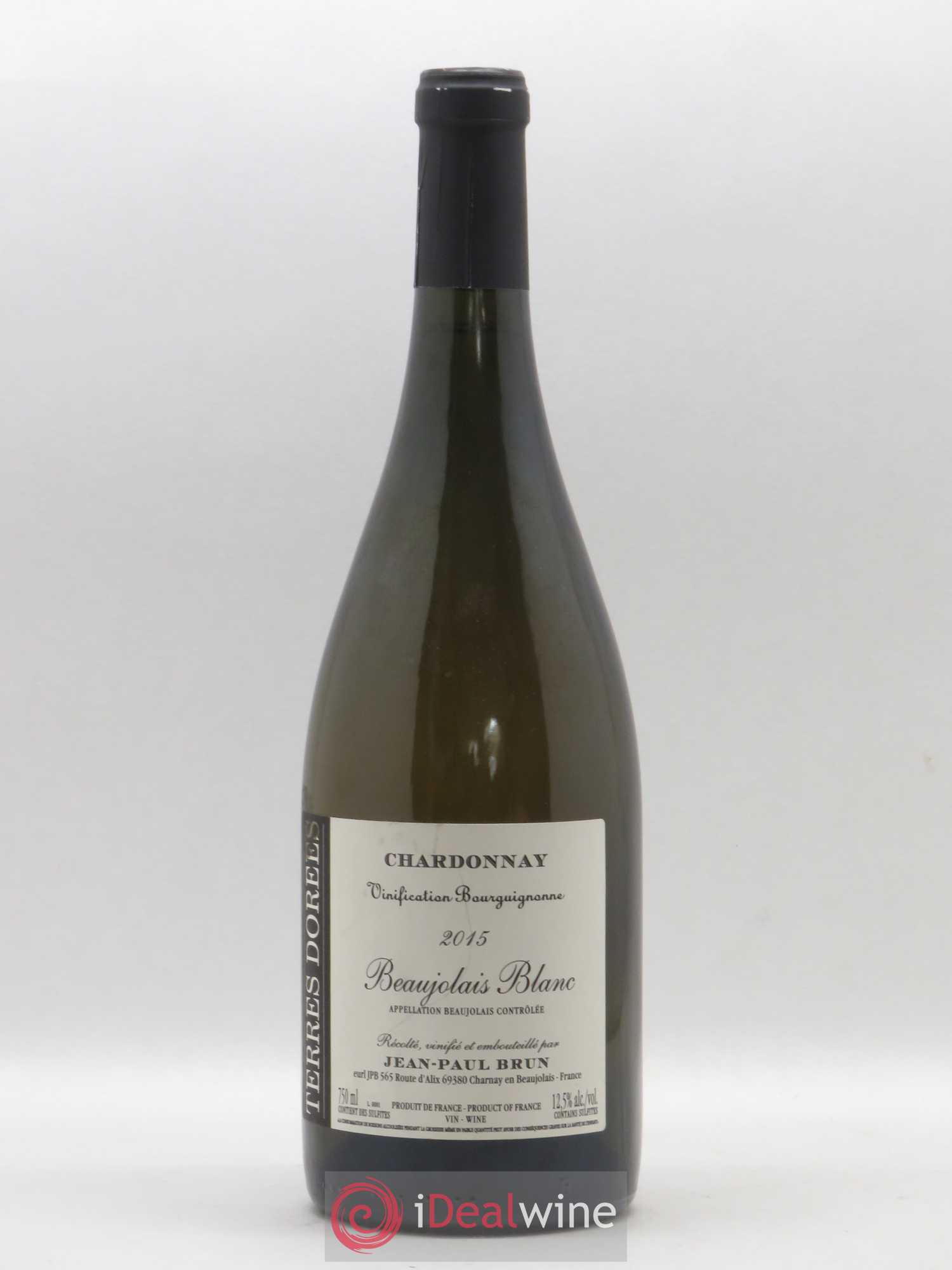 Beaujolais Chardonnay Classic Terres dorées - J-P. Brun (Domaine des) 2015 - Lot de 1 bouteille - 0