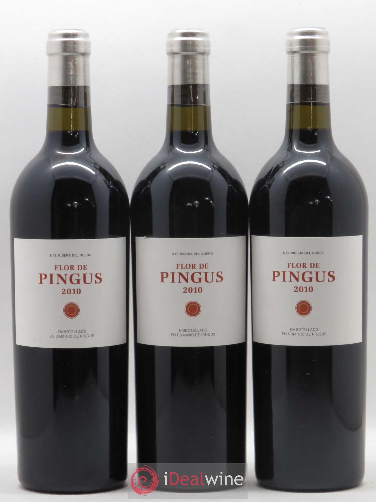 Ribera Del Duero Flor de Pingus Dominio de Pingus - Peter Sisseck 2010 - Lot de 3 bouteilles - 0