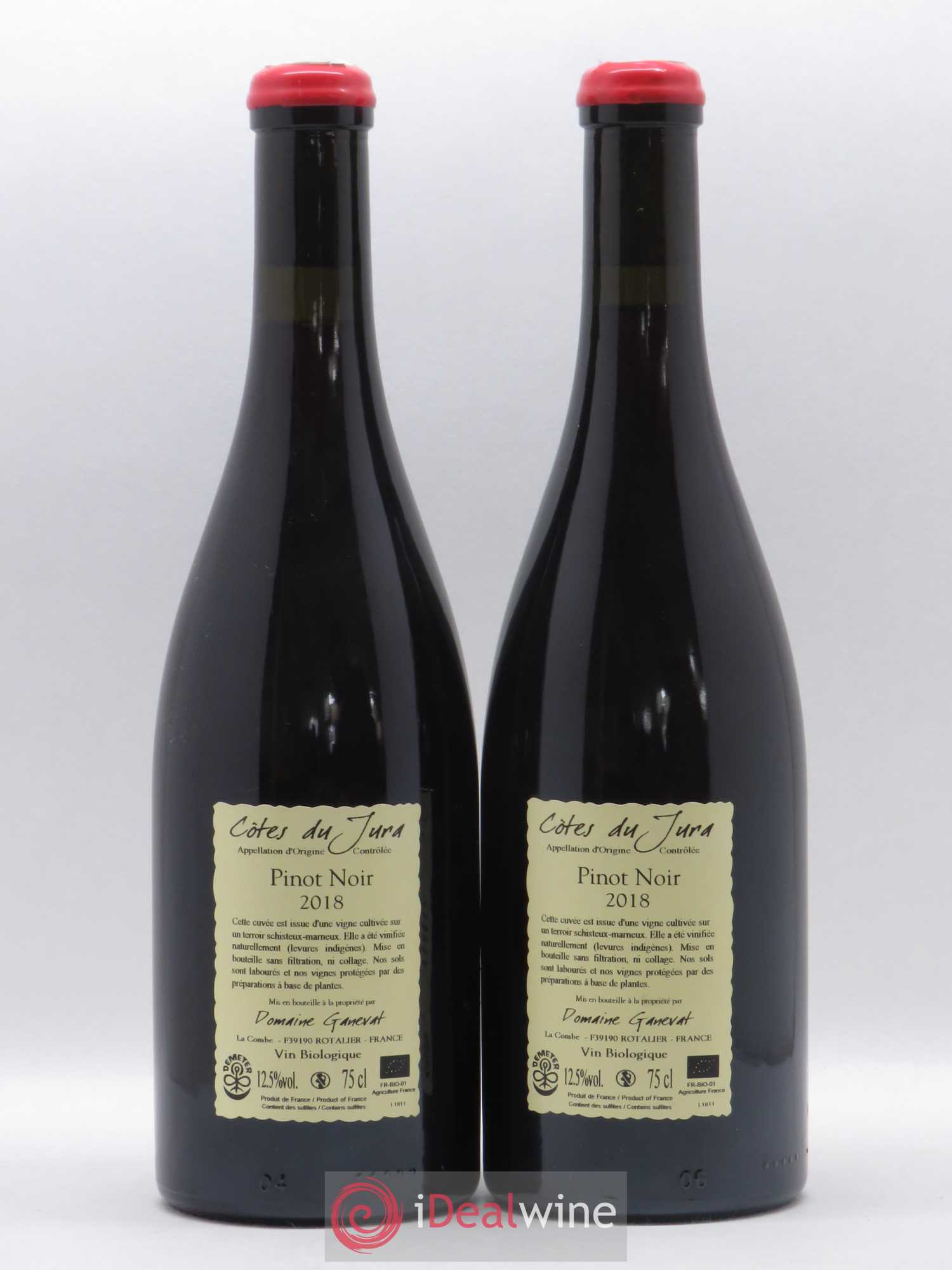Côtes du Jura Pinot Noir En Billat  Jean-François Ganevat (Domaine) 2018 - Lot de 2 bouteilles - 1
