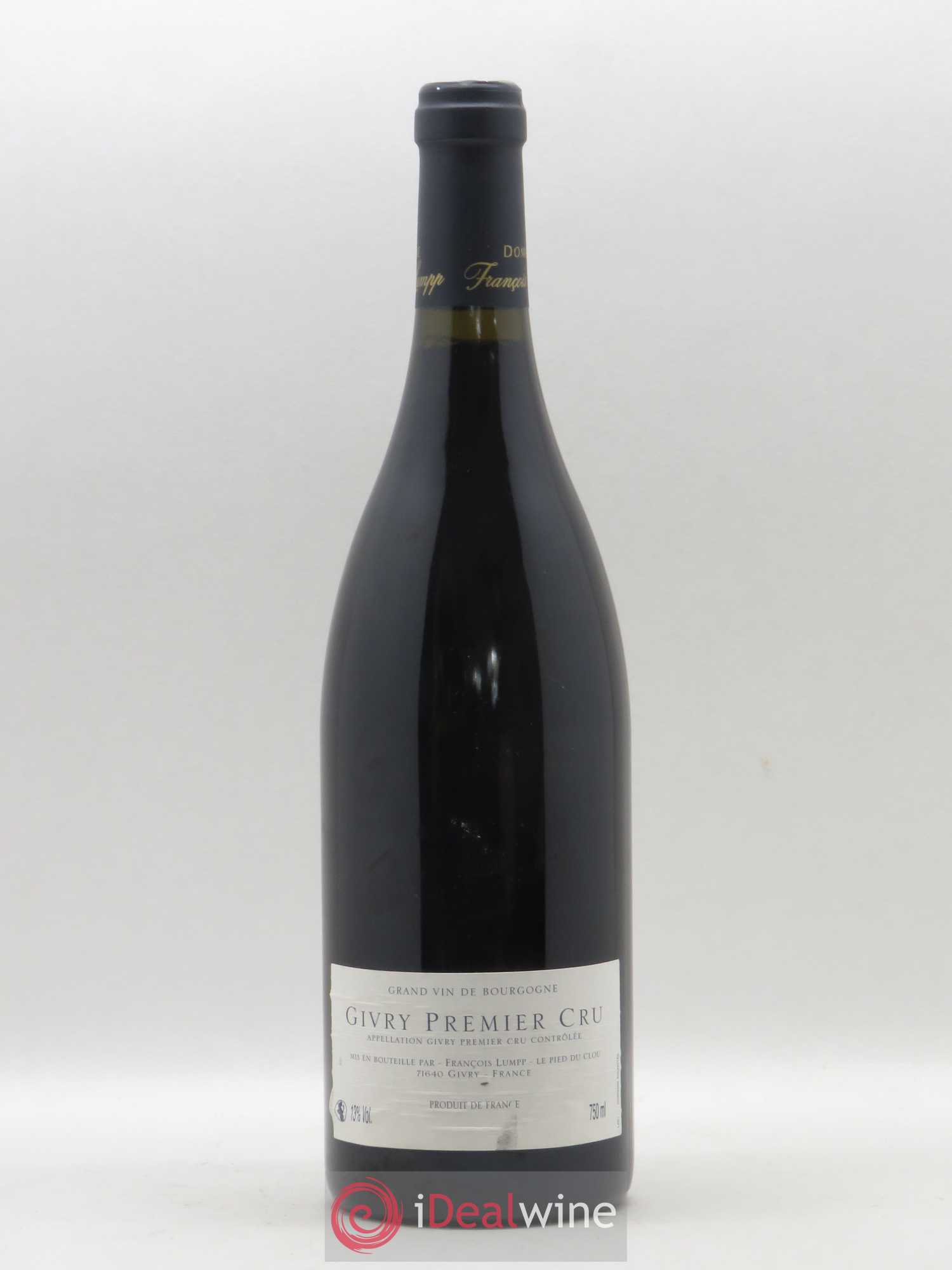 Givry 1er Cru Crausot François Lumpp (Domaine) 2011 - Lot de 1 bouteille - 1