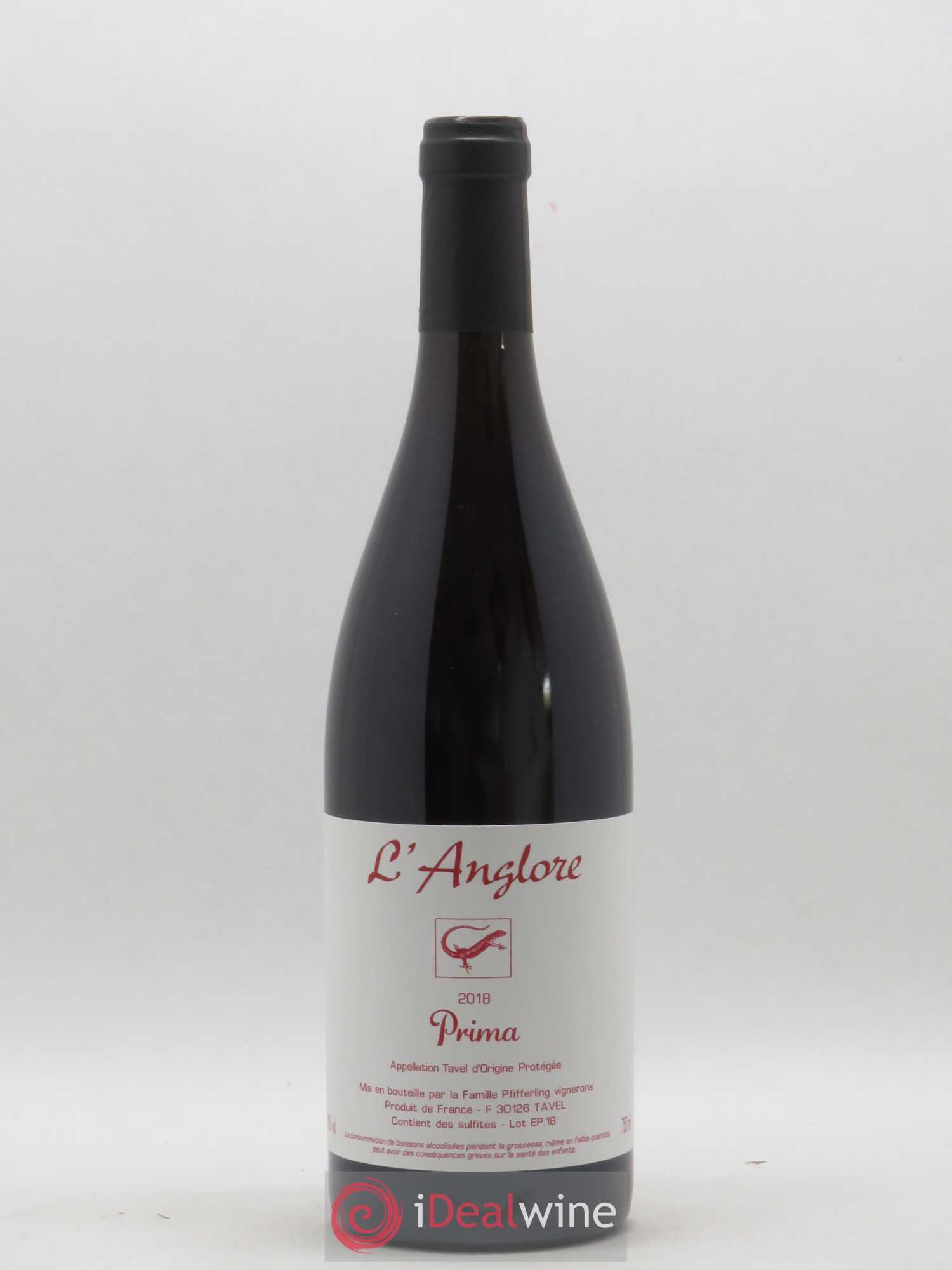 Tavel Prima L'Anglore 2018 - Lot de 1 bouteille - 0