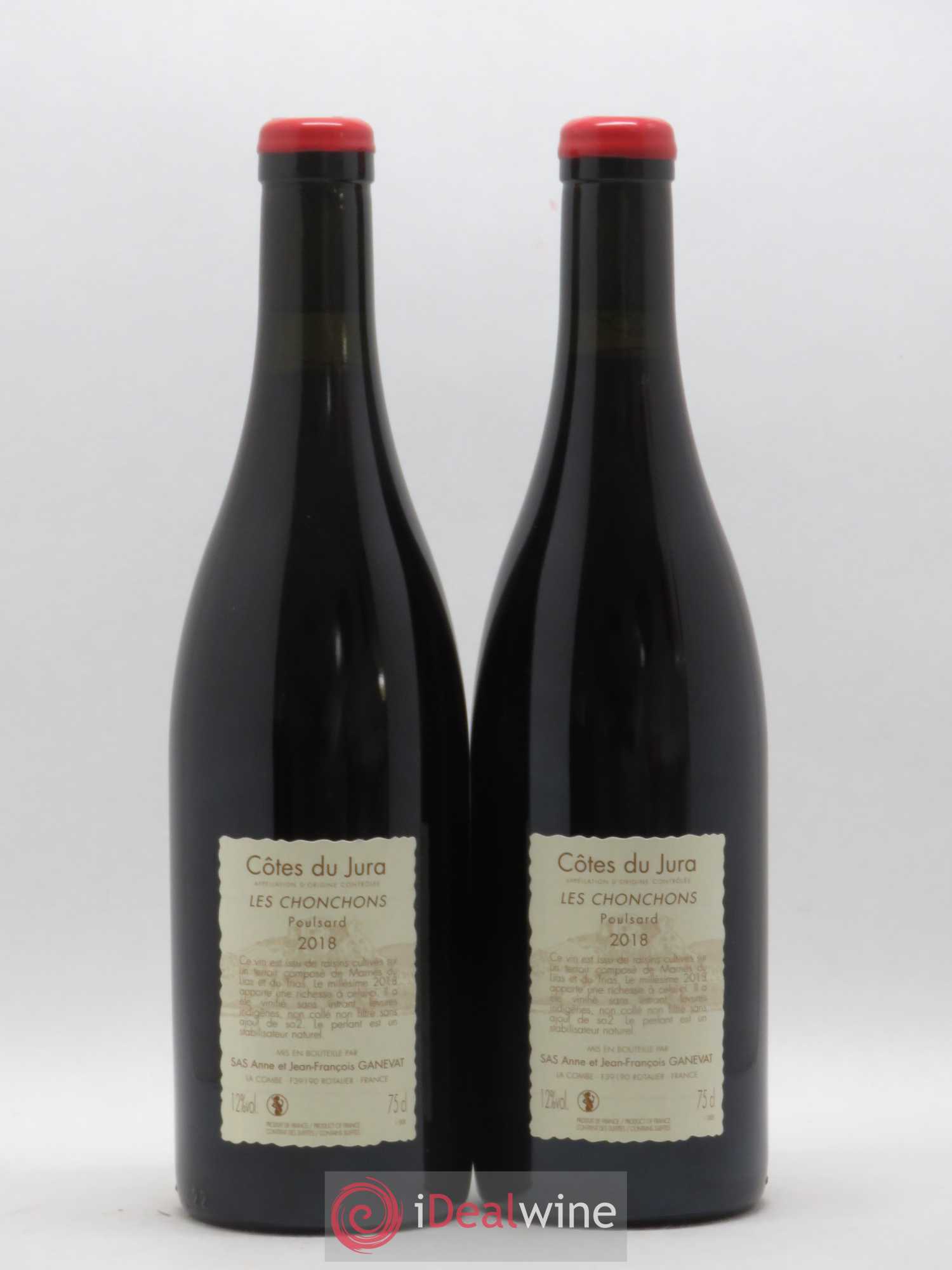 Côtes du Jura Les Chonchons Anne et Jean François Ganevat 2018 - Lot de 2 bouteilles - 1