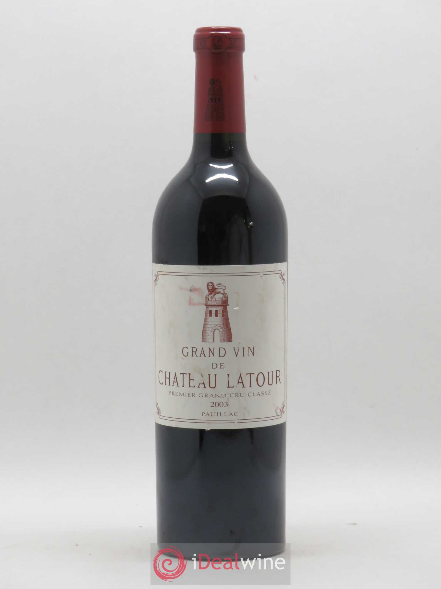 Château Latour 1er Grand Cru Classé 2003 - Lot de 1 bouteille - 0