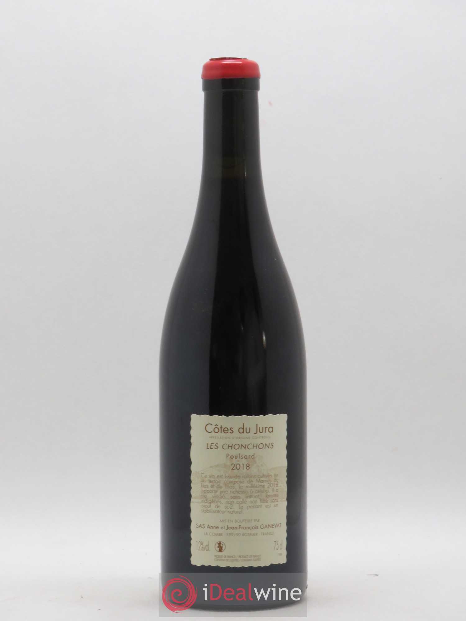 Côtes du Jura Les Chonchons Anne et Jean François Ganevat 2018 - Lot de 1 bouteille - 1