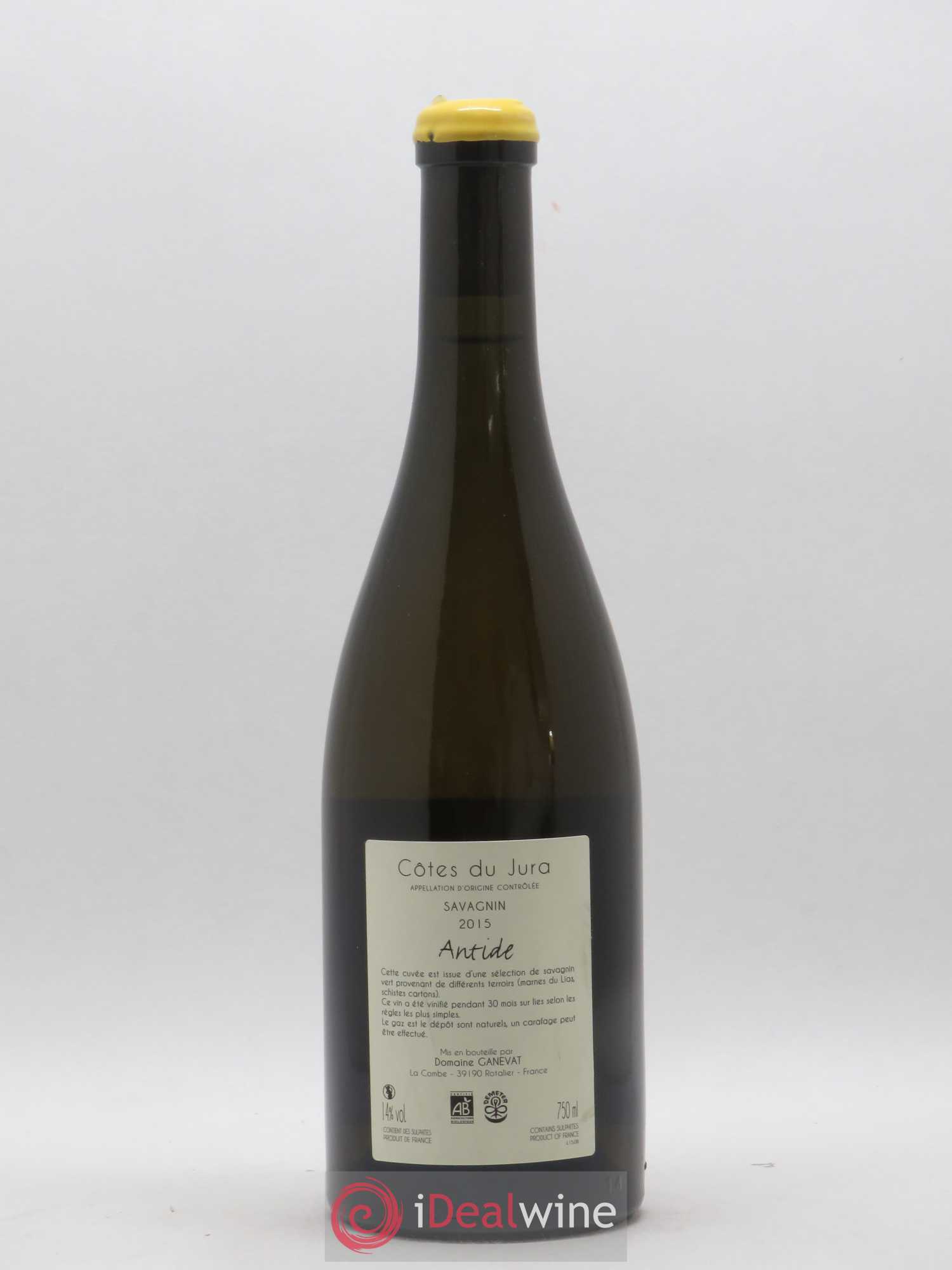 Côtes du Jura Savagnin Antide Jean-François Ganevat (Domaine) 2015 - Lot de 1 bouteille - 1