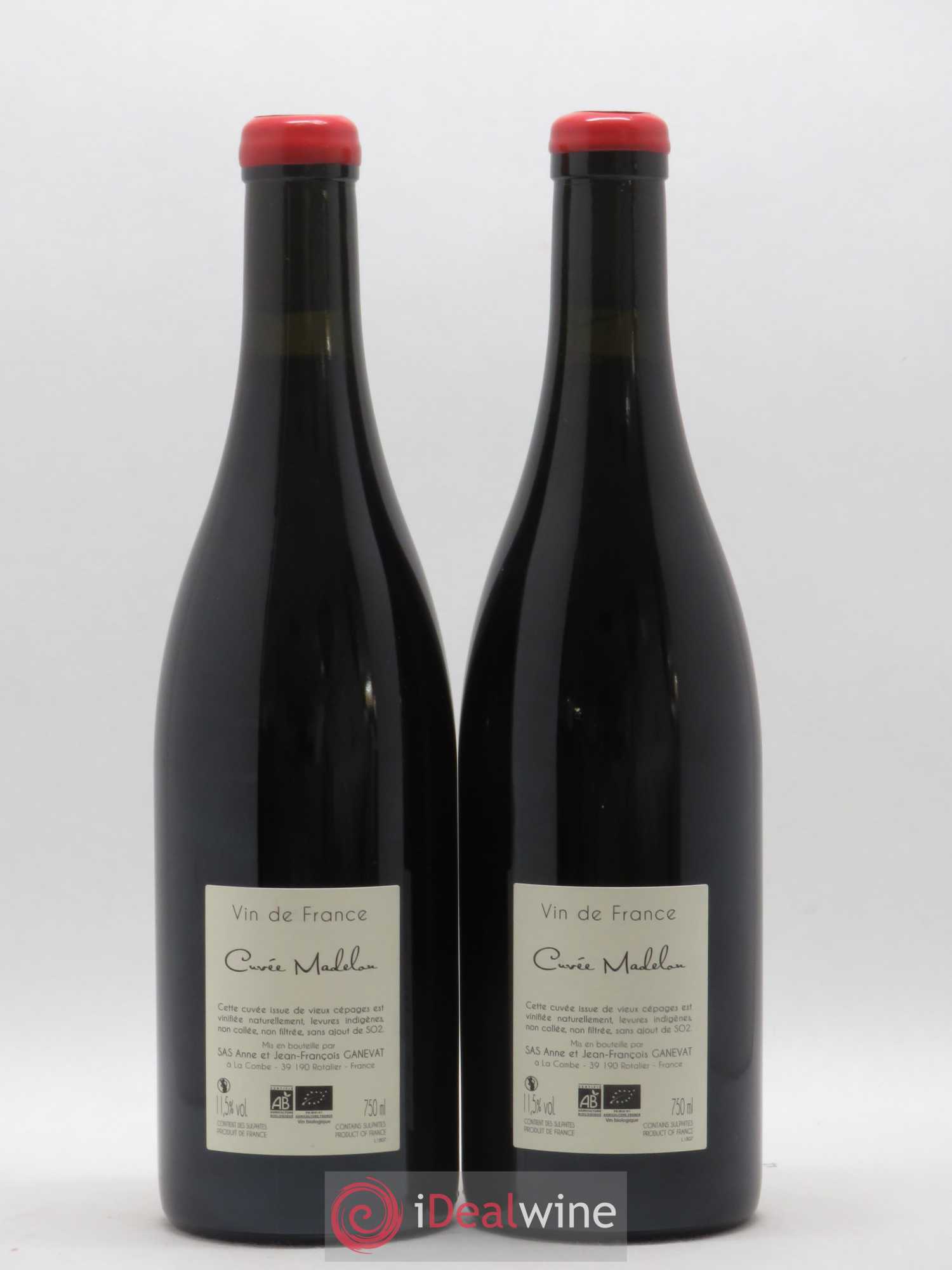 Vin de France Madelon Anne et Jean François Ganevat 2018 - Lot de 2 bouteilles - 1