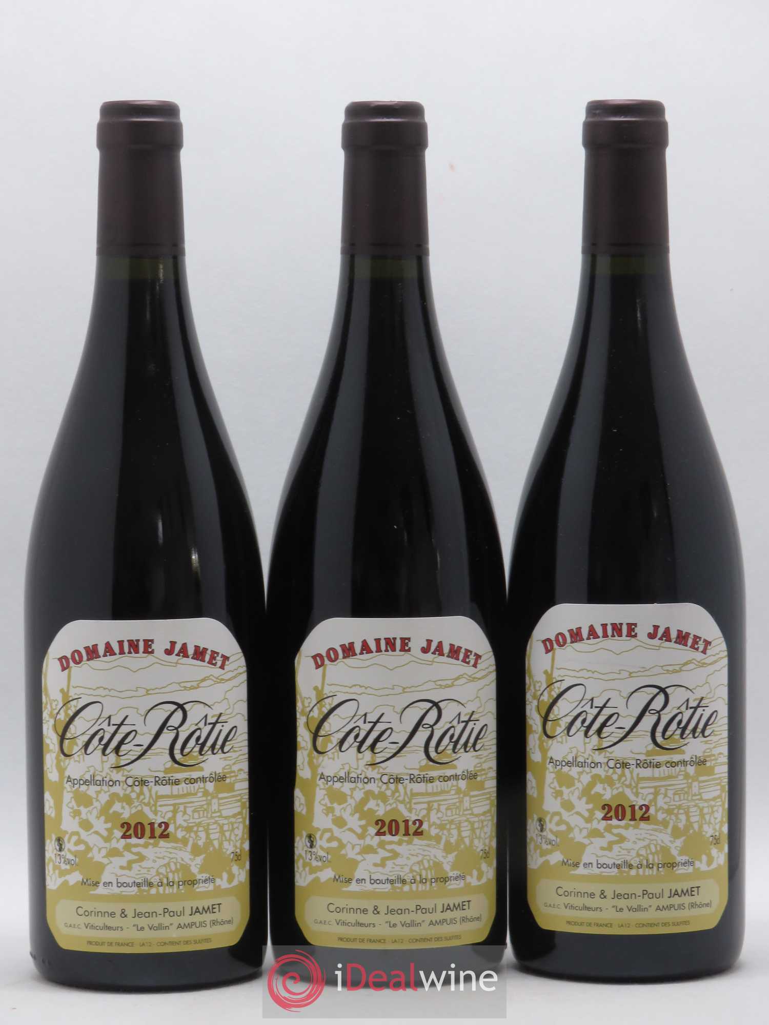 Côte-Rôtie Jamet (Domaine) 2012 - Lot de 3 bouteilles - 0